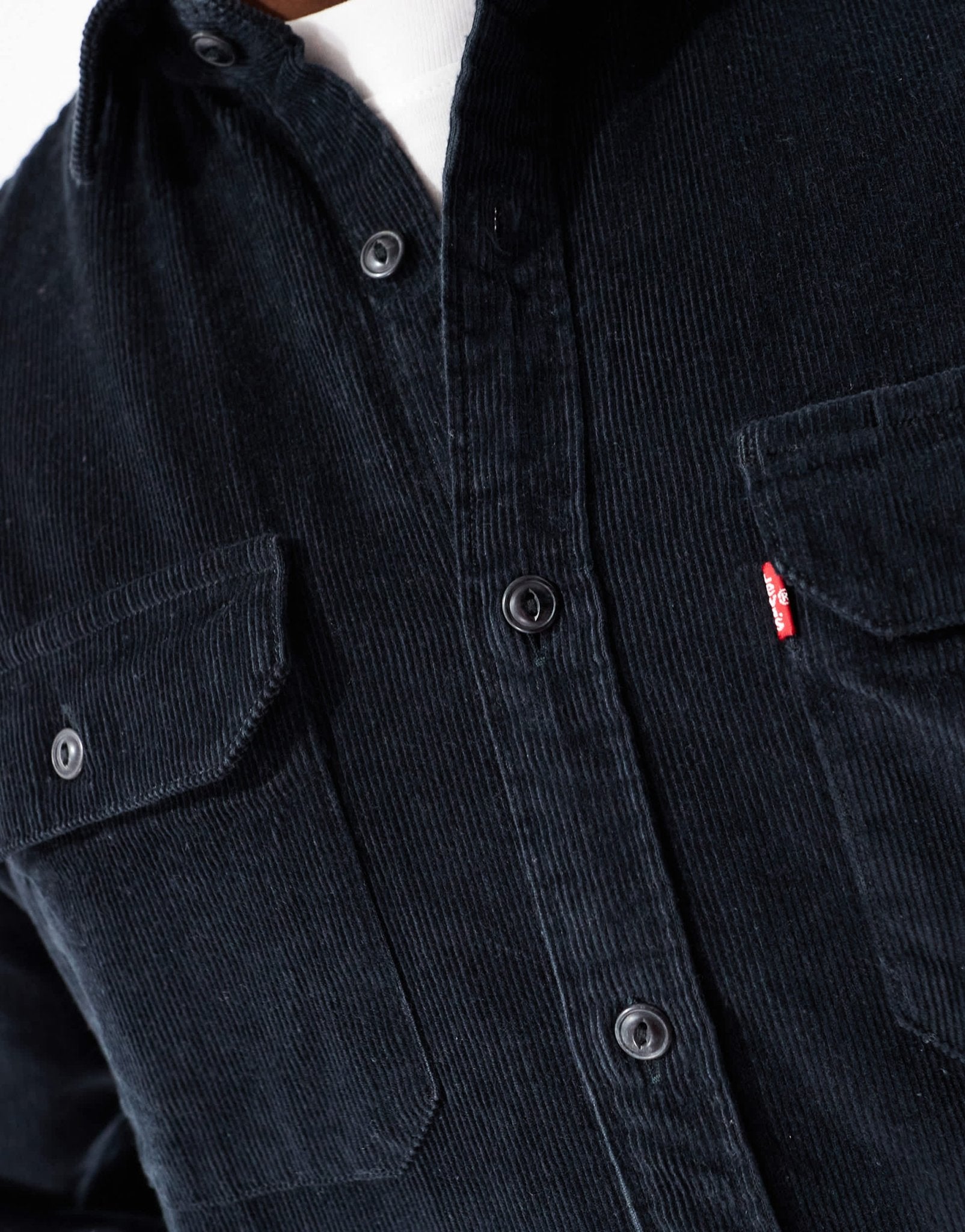 Levi's Jackson cord worker shirt in black - ASOS Sample Sale EU Store