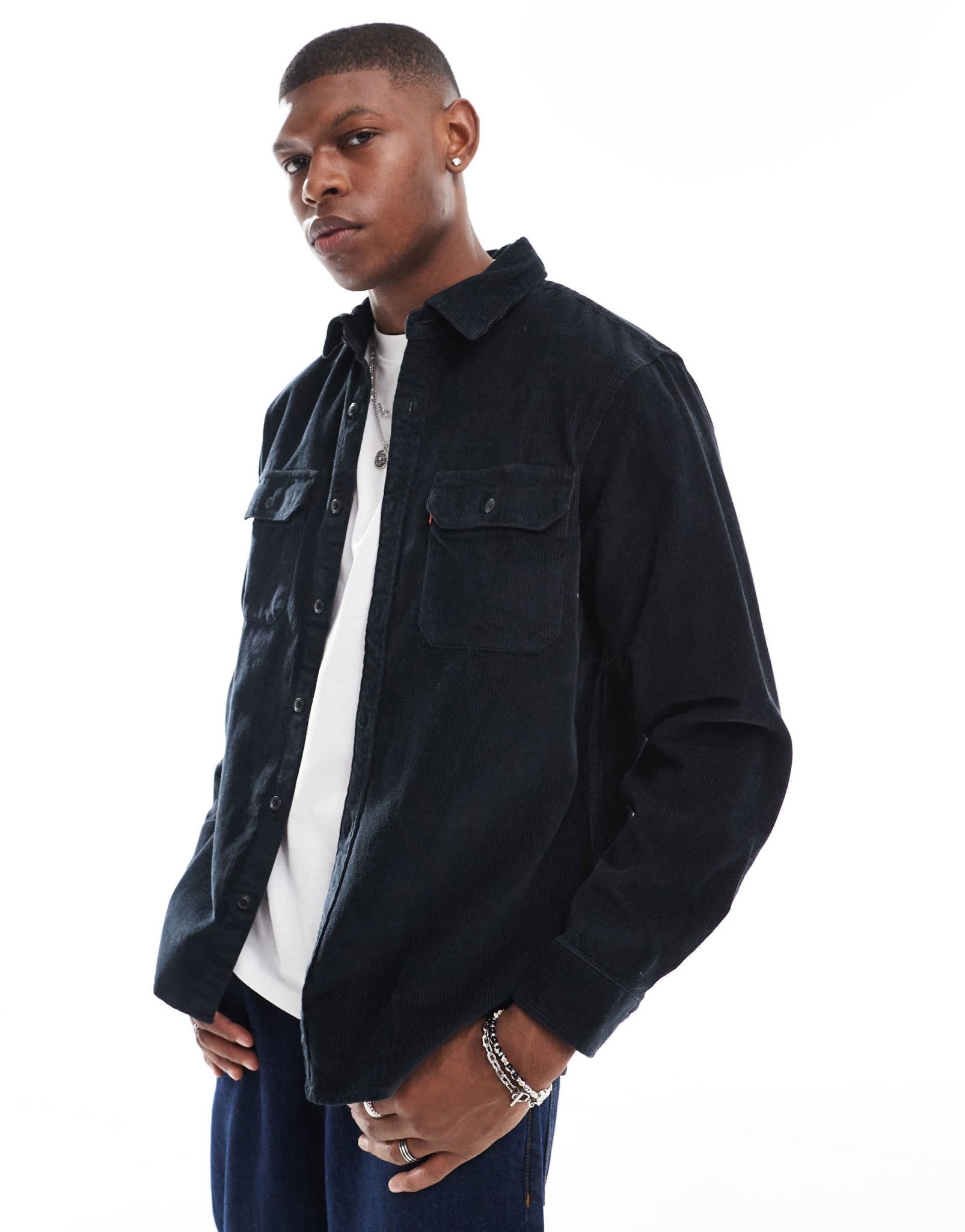 Levi's Jackson cord worker shirt in black - ASOS Sample Sale EU Store