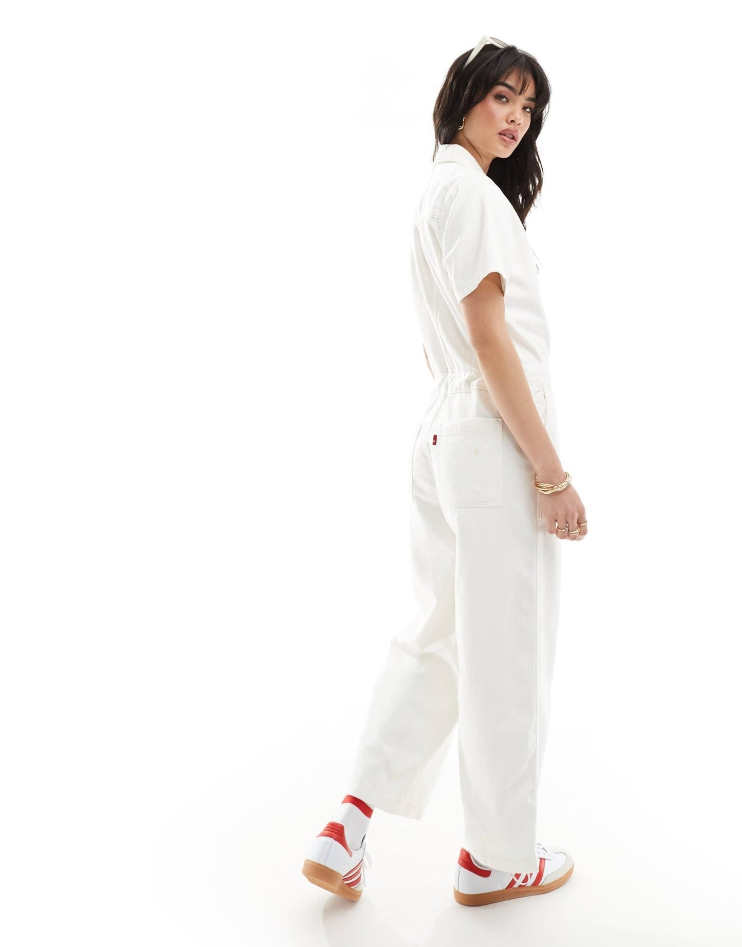 Levi's jumpsuit with short sleeves in white - ASOS Sample Sale EU Store