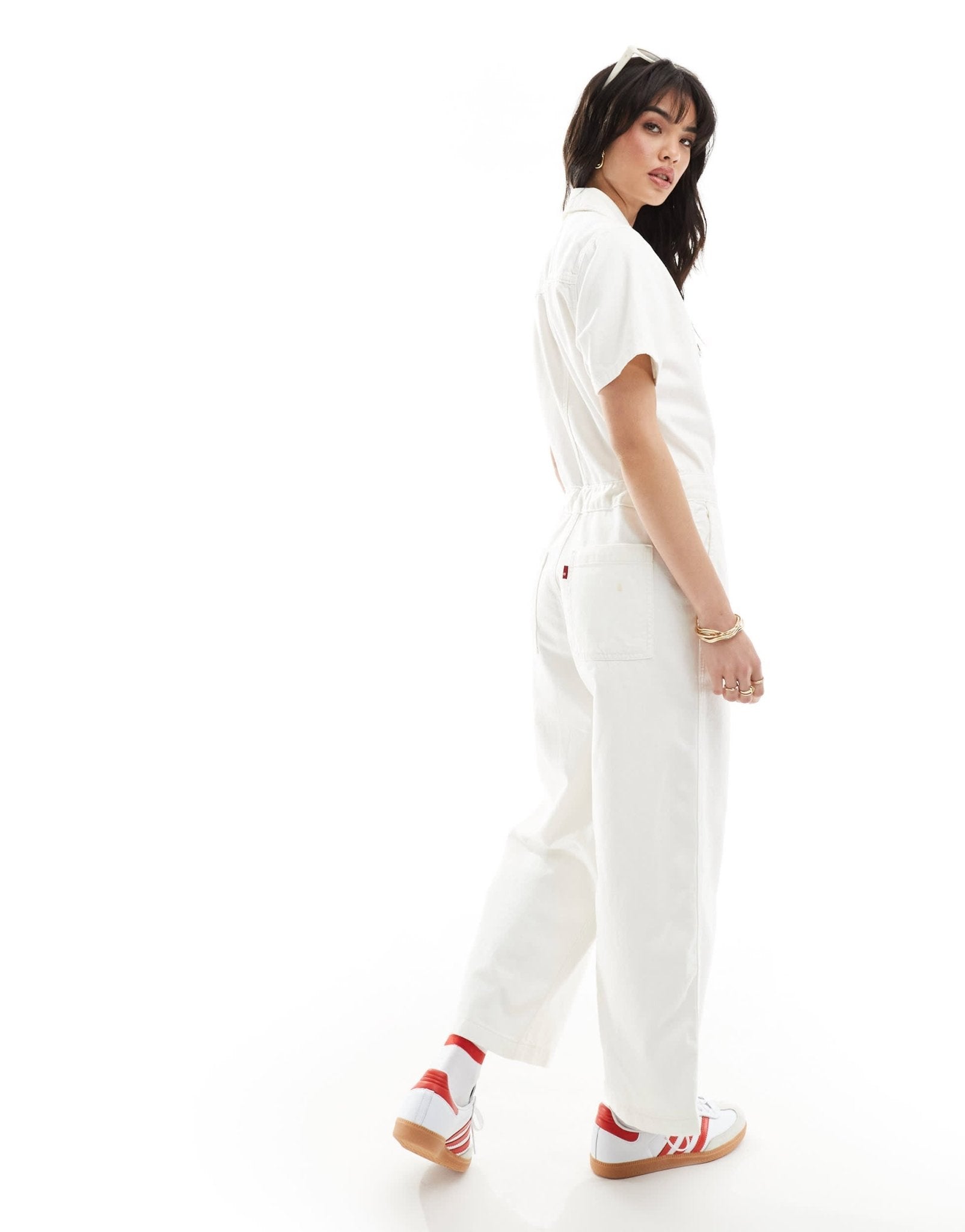 Levi's jumpsuit with short sleeves in white - ASOS Sample Sale EU Store