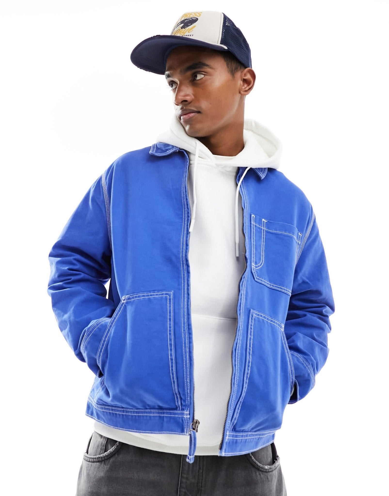 Levi's lightweight jacket in blue with pockets - ASOS Sample Sale EU Store