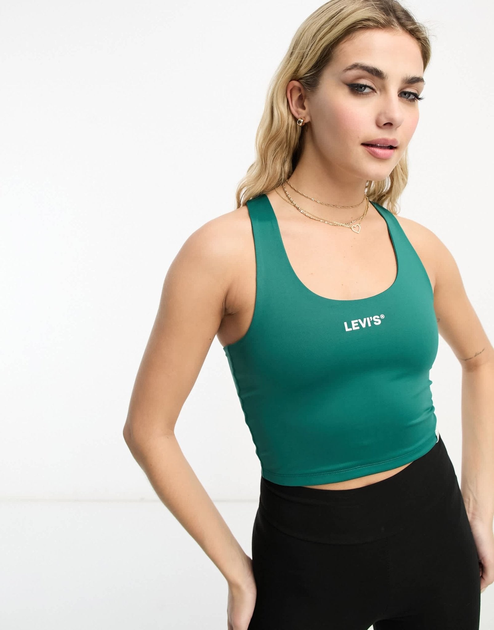 Levi's logo racer tank top in green - ASOS Sample Sale EU Store