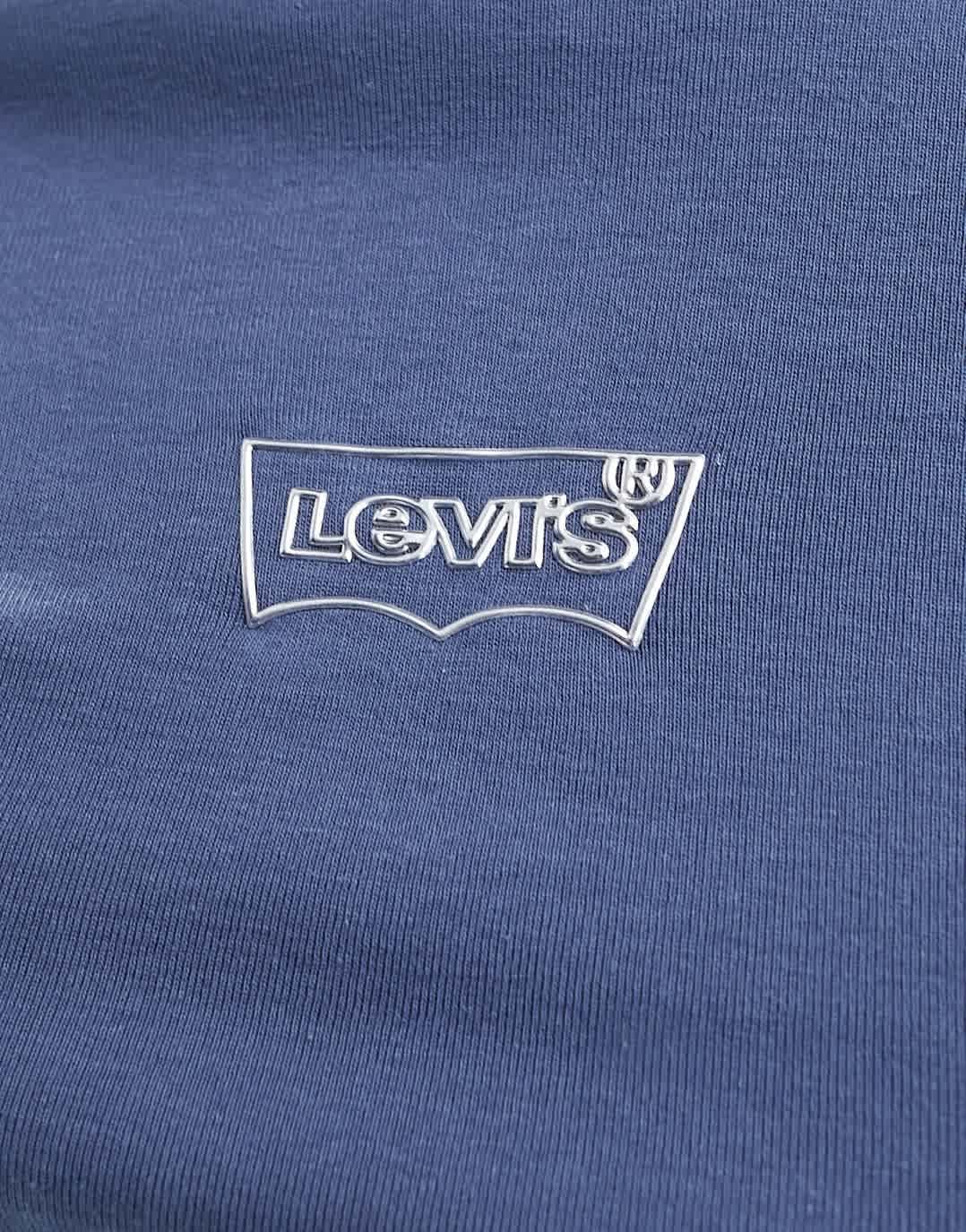 Levi's long sleeve ringer t-shirt with small logo in navy - ASOS Sample Sale EU Store