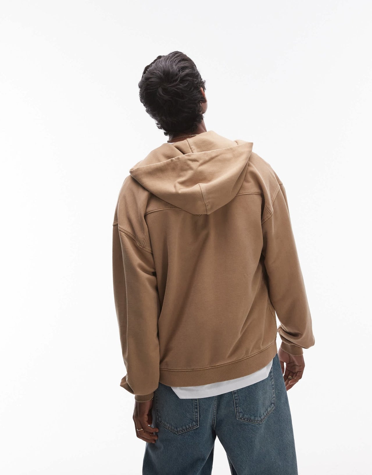 Levi's Lowell Western french terry full zip hoodie in beige - ASOS Sample Sale EU Store