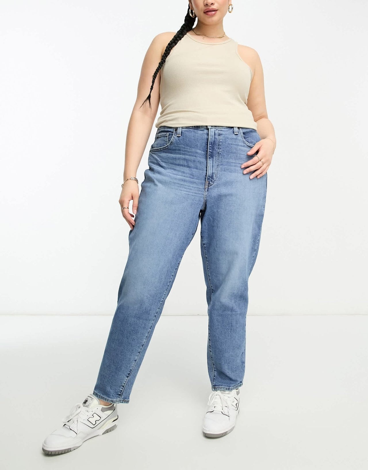 Levi's Plus 80's mom jeans in dark blue - ASOS Sample Sale EU Store