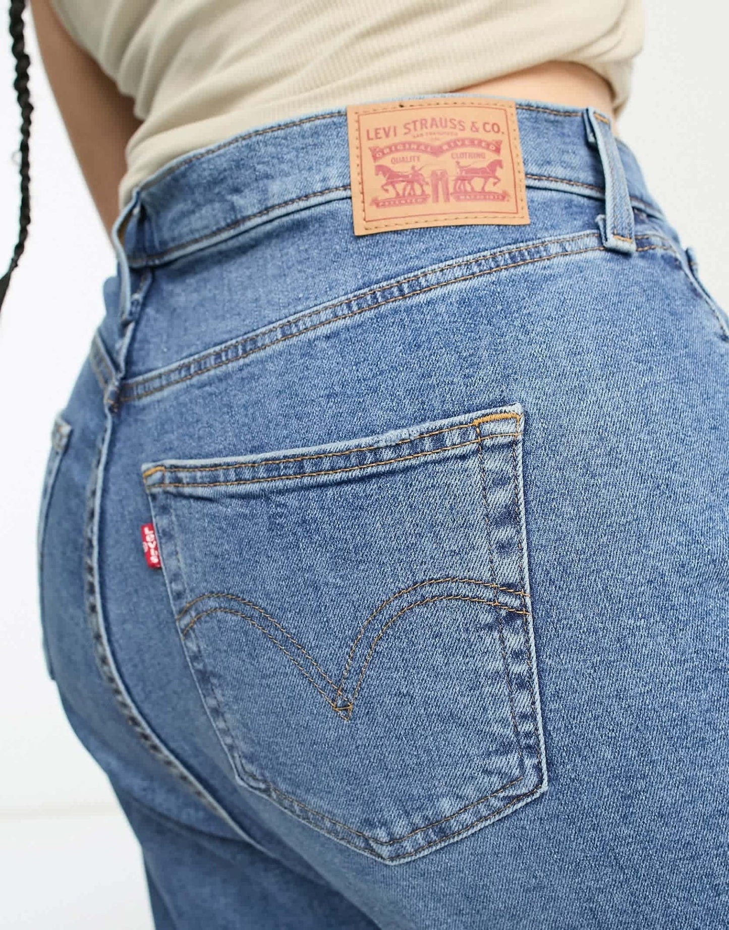 Levi's Plus 80's mom jeans in dark blue - ASOS Sample Sale EU Store