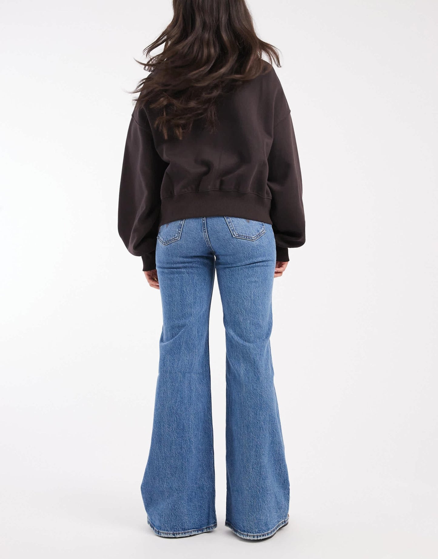 Levi's ribcage bells high rise flare jeans in light blue - ASOS Sample Sale EU Store