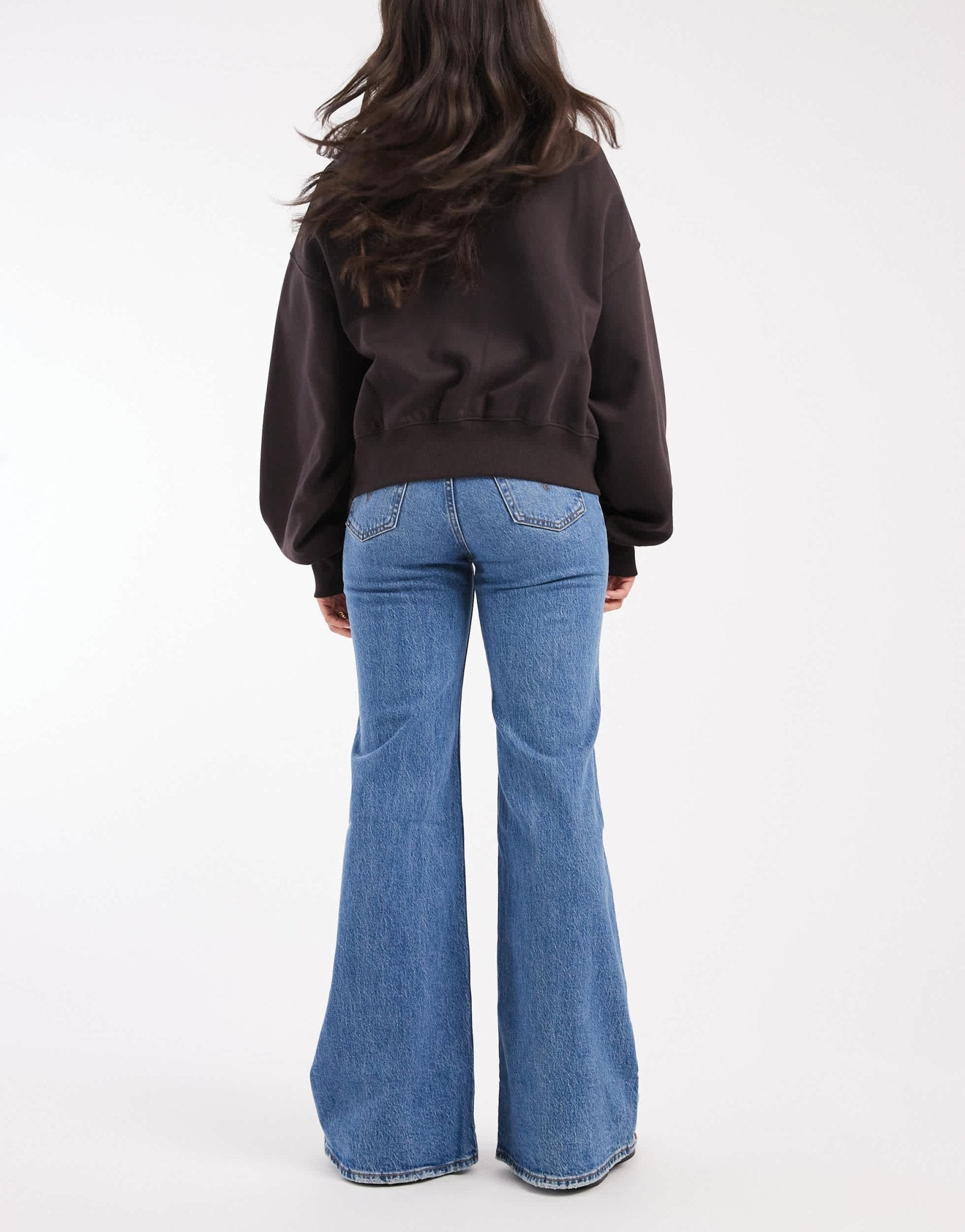 Levi's ribcage bells high rise flare jeans in light blue - ASOS Sample Sale EU Store