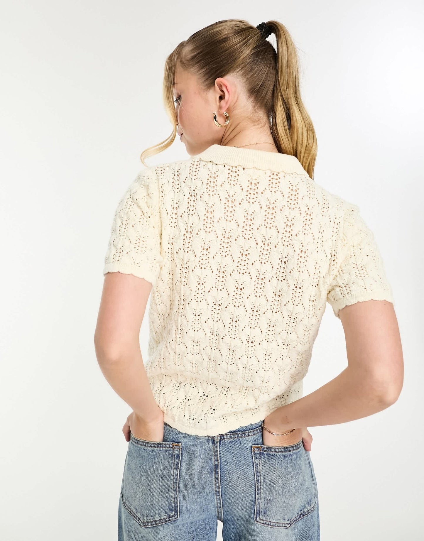 Levi's Seaside knitted top with collar - ASOS Sample Sale EU Store