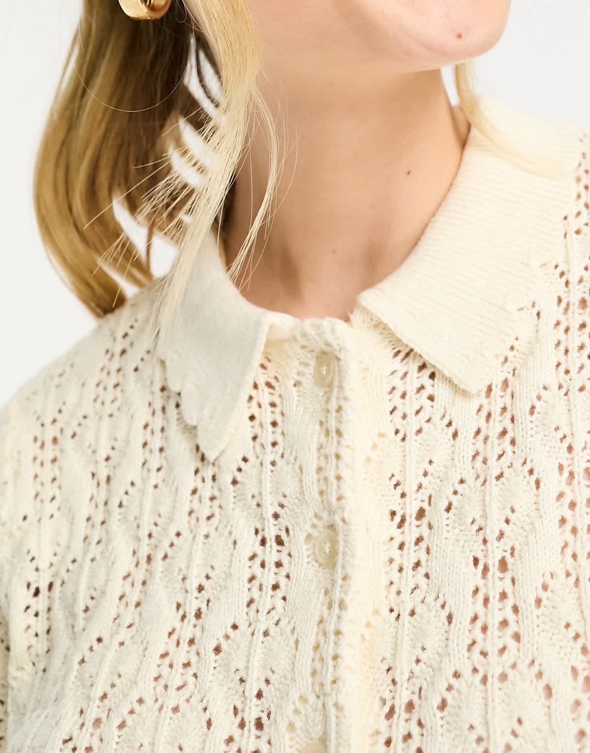 Levi's Seaside knitted top with collar - ASOS Sample Sale EU Store