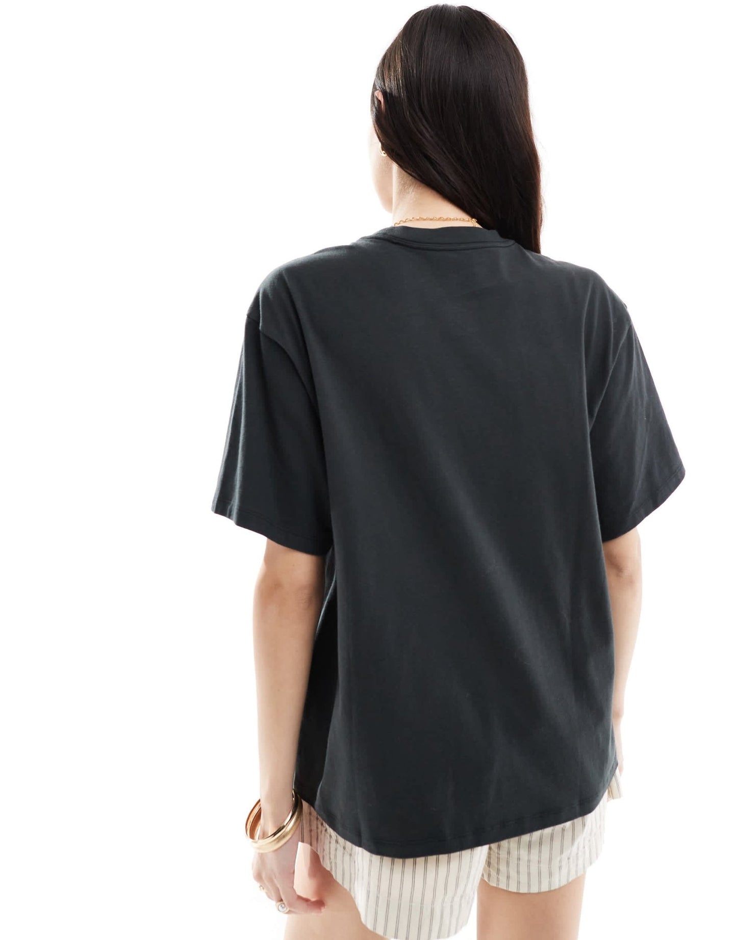 Levi's short stack surf print oversized t-shirt in black - ASOS Sample Sale EU Store