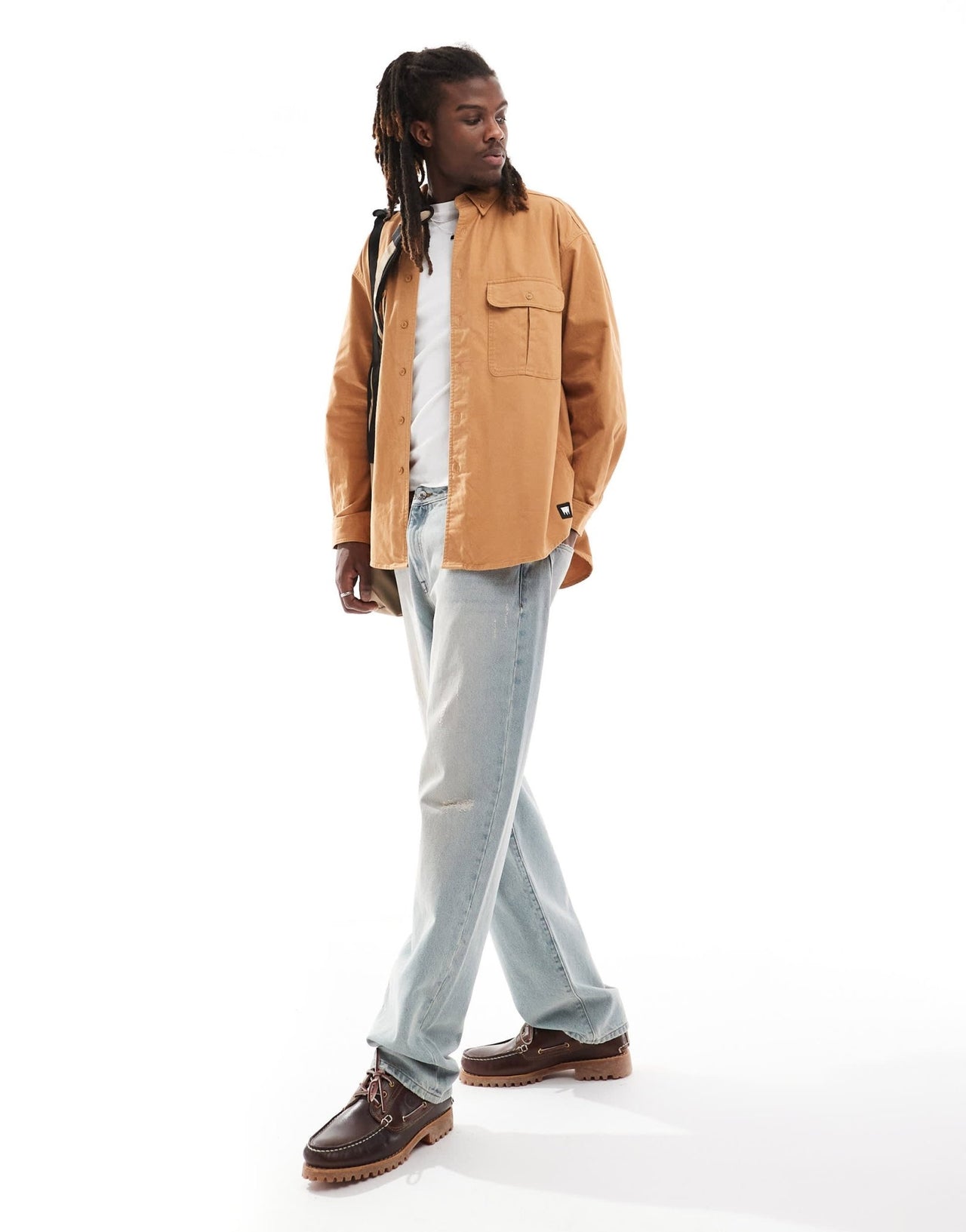 Levi's Skateboarding relaxed fit shirt in tan - ASOS Sample Sale EU Store