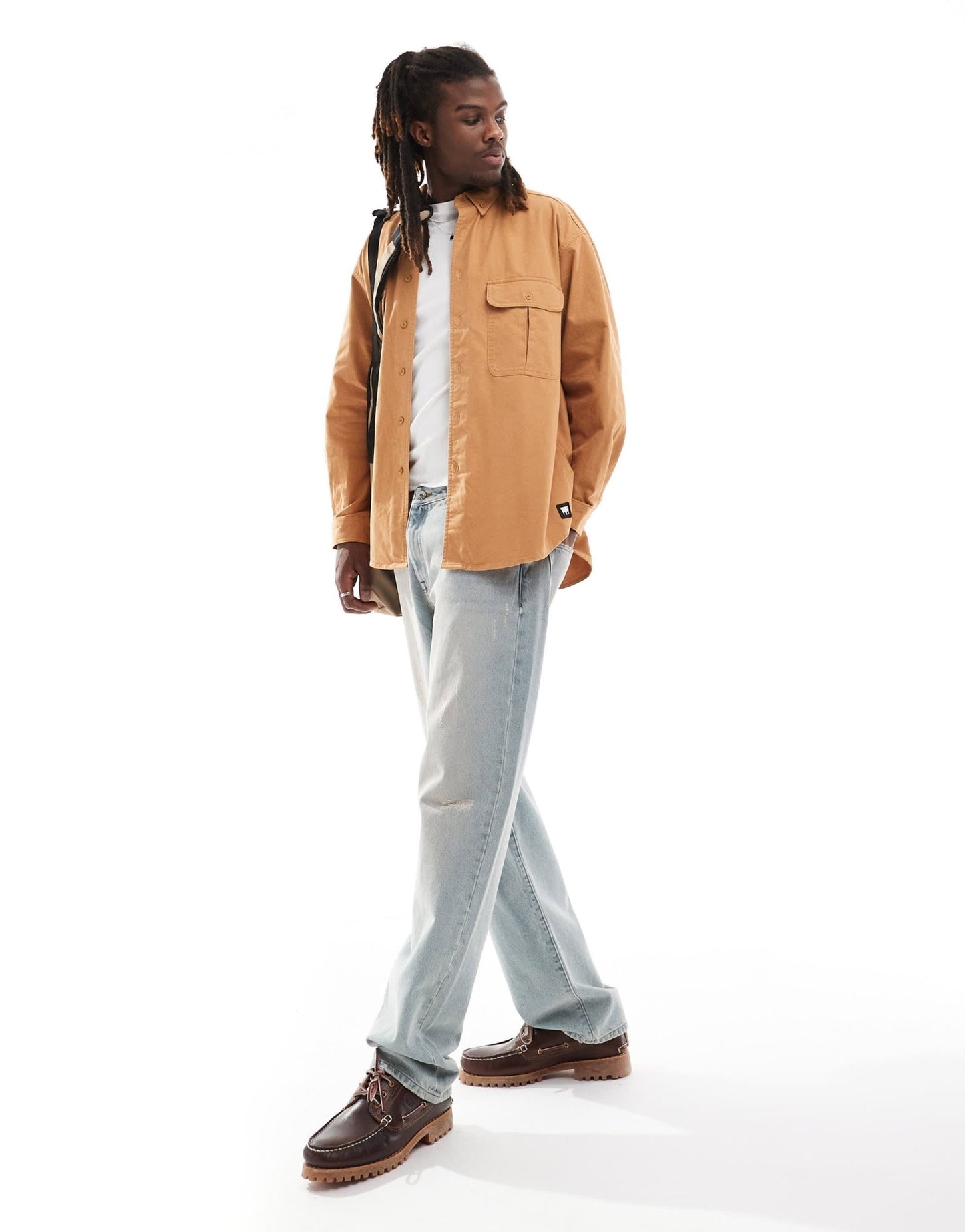 Levi's Skateboarding relaxed fit shirt in tan - ASOS Sample Sale EU Store