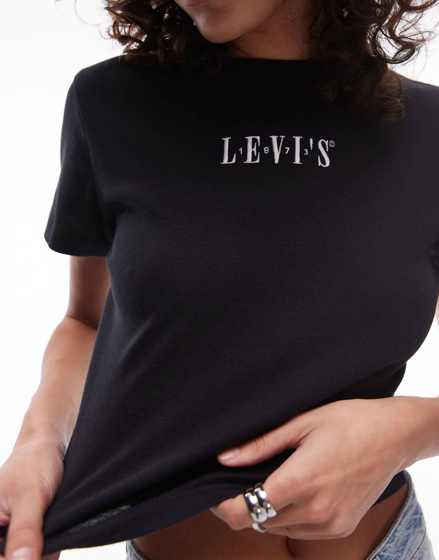 Levi's sporty central logo t-shirt in black - ASOS Sample Sale EU Store