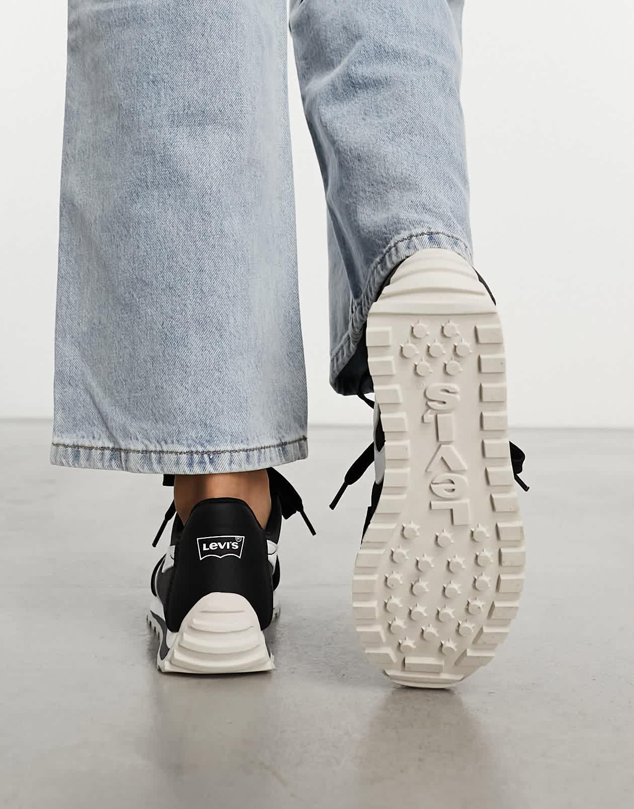 Levi's Stryder runner trainer in black suede mix - ASOS Sample Sale EU Store