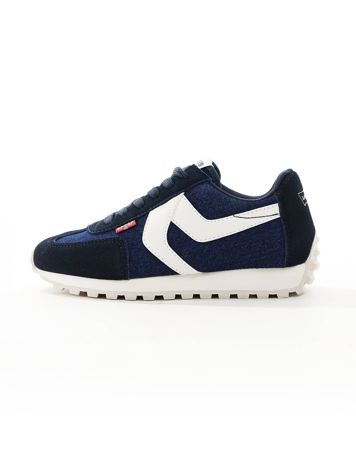 Levi's Stryder trainers with red tab logo in navy denim - ASOS Sample Sale EU Store