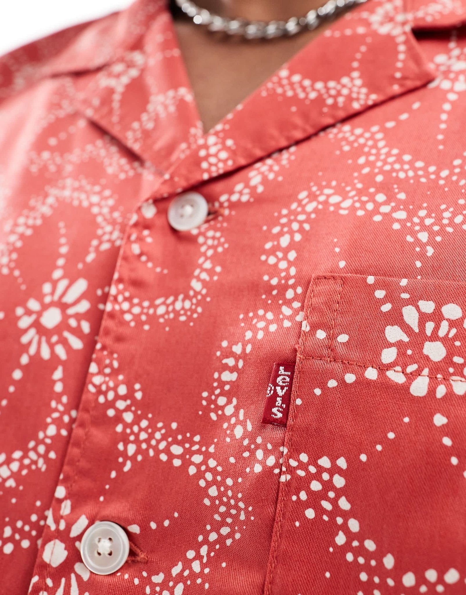 Levi's Sunset Camp short sleeve floral print shirt in red - ASOS Sample Sale EU Store