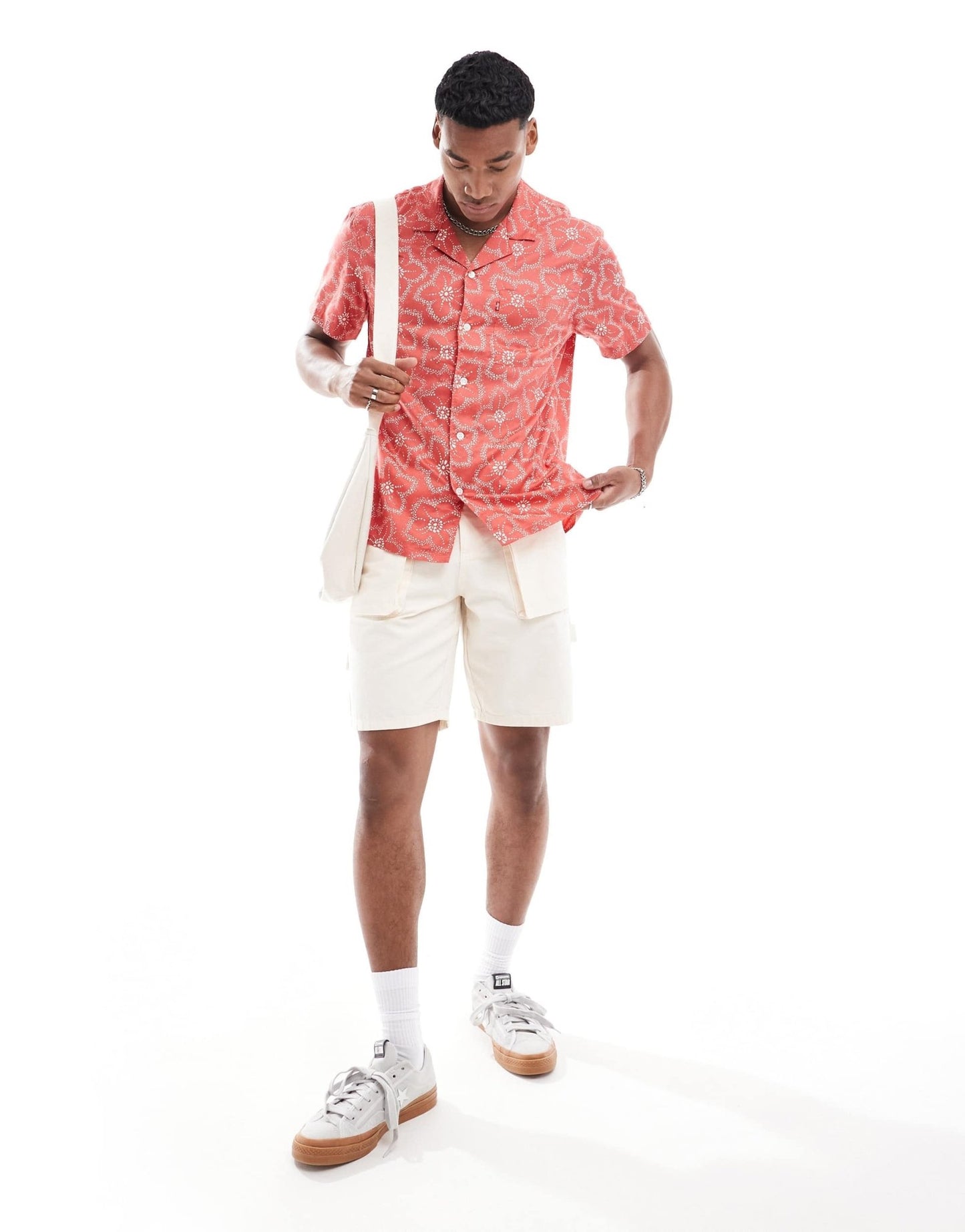 Levi's Sunset Camp short sleeve floral print shirt in red - ASOS Sample Sale EU Store