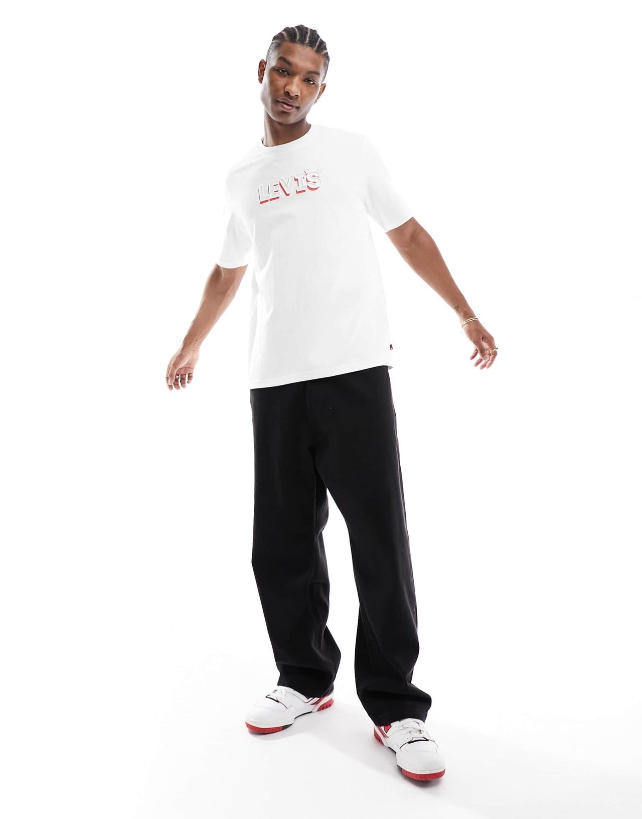 Levi's t-shirt with headline logo in white - ASOS Sample Sale EU Store