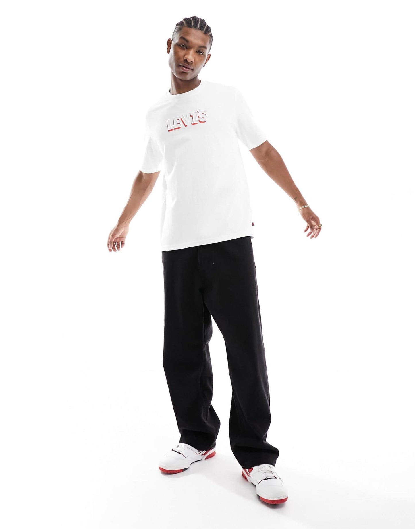 Levi's t-shirt with headline logo in white - ASOS Sample Sale EU Store