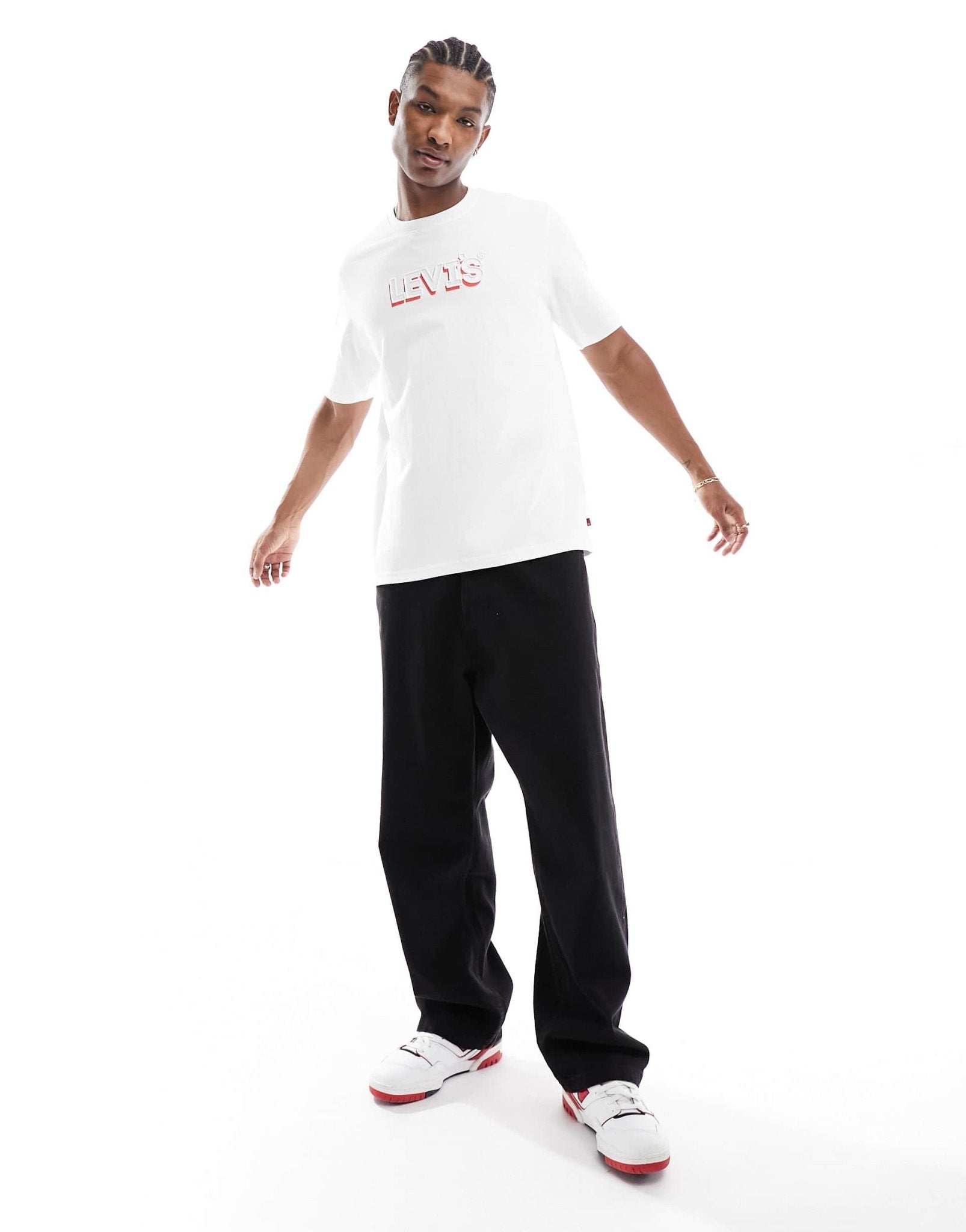 Levi's t-shirt with headline logo in white - ASOS Sample Sale EU Store