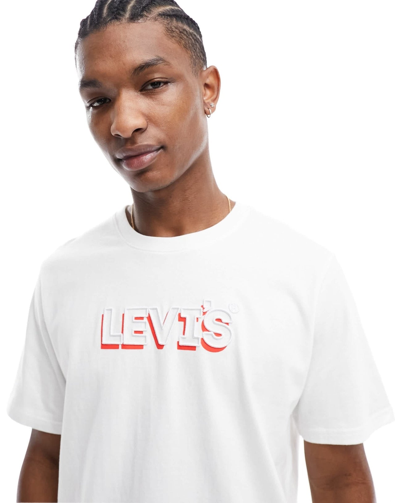 Levi's t-shirt with headline logo in white - ASOS Sample Sale EU Store