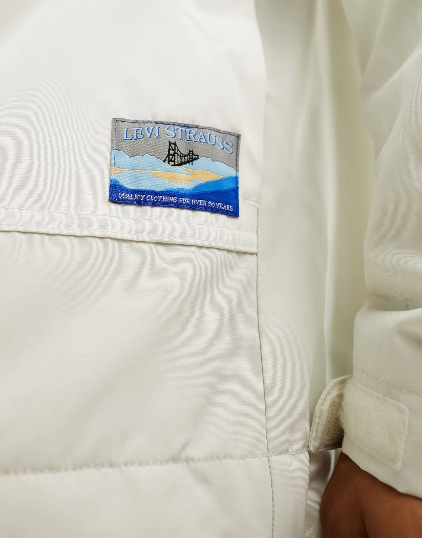 Levi's Tamalpais hooded jacket in cream with logo - ASOS Sample Sale EU Store