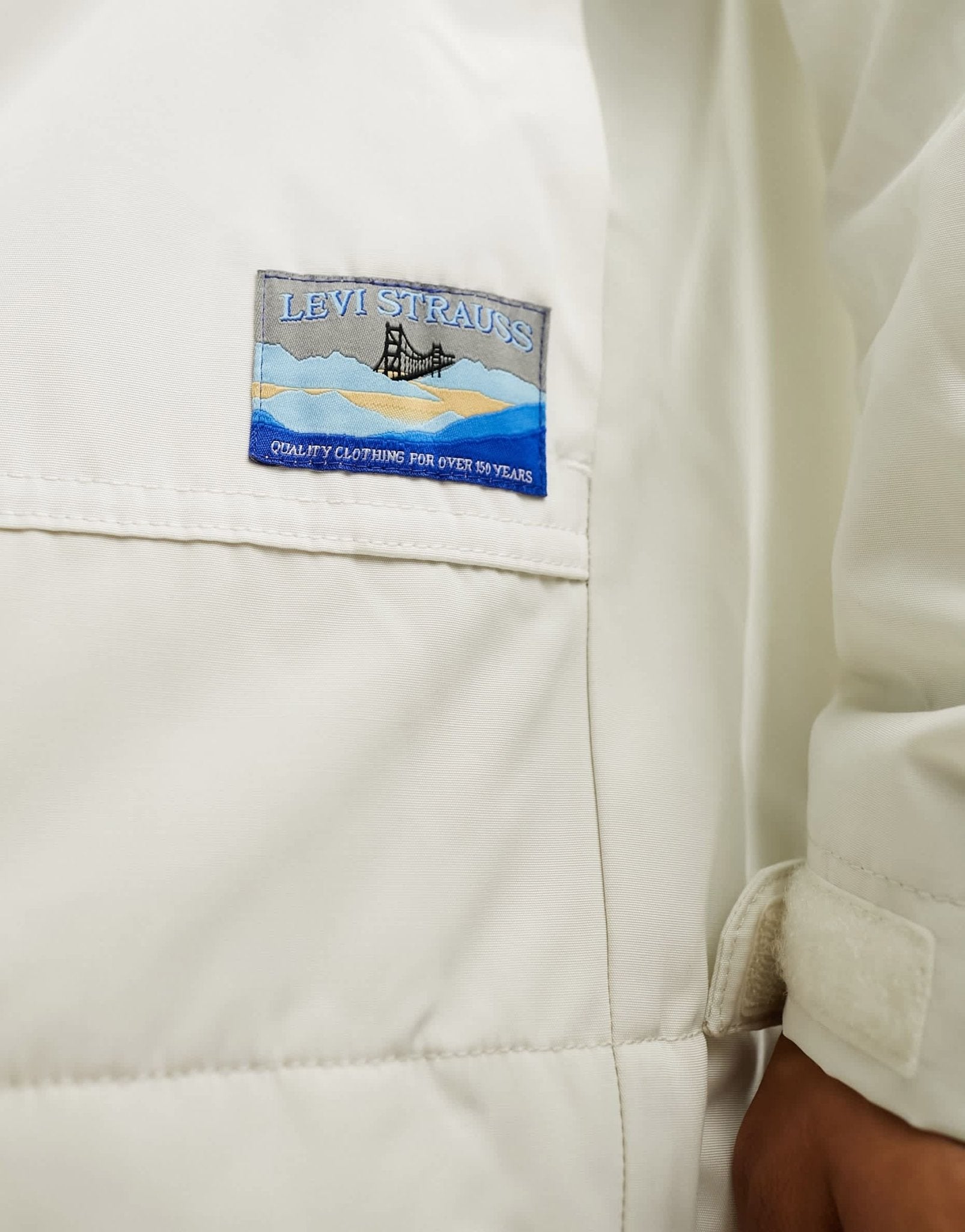 Levi's Tamalpais hooded jacket in cream with logo - ASOS Sample Sale EU Store