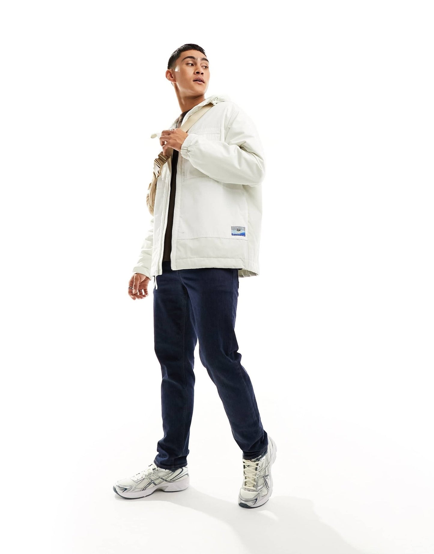 Levi's Tamalpais hooded jacket in cream with logo - ASOS Sample Sale EU Store