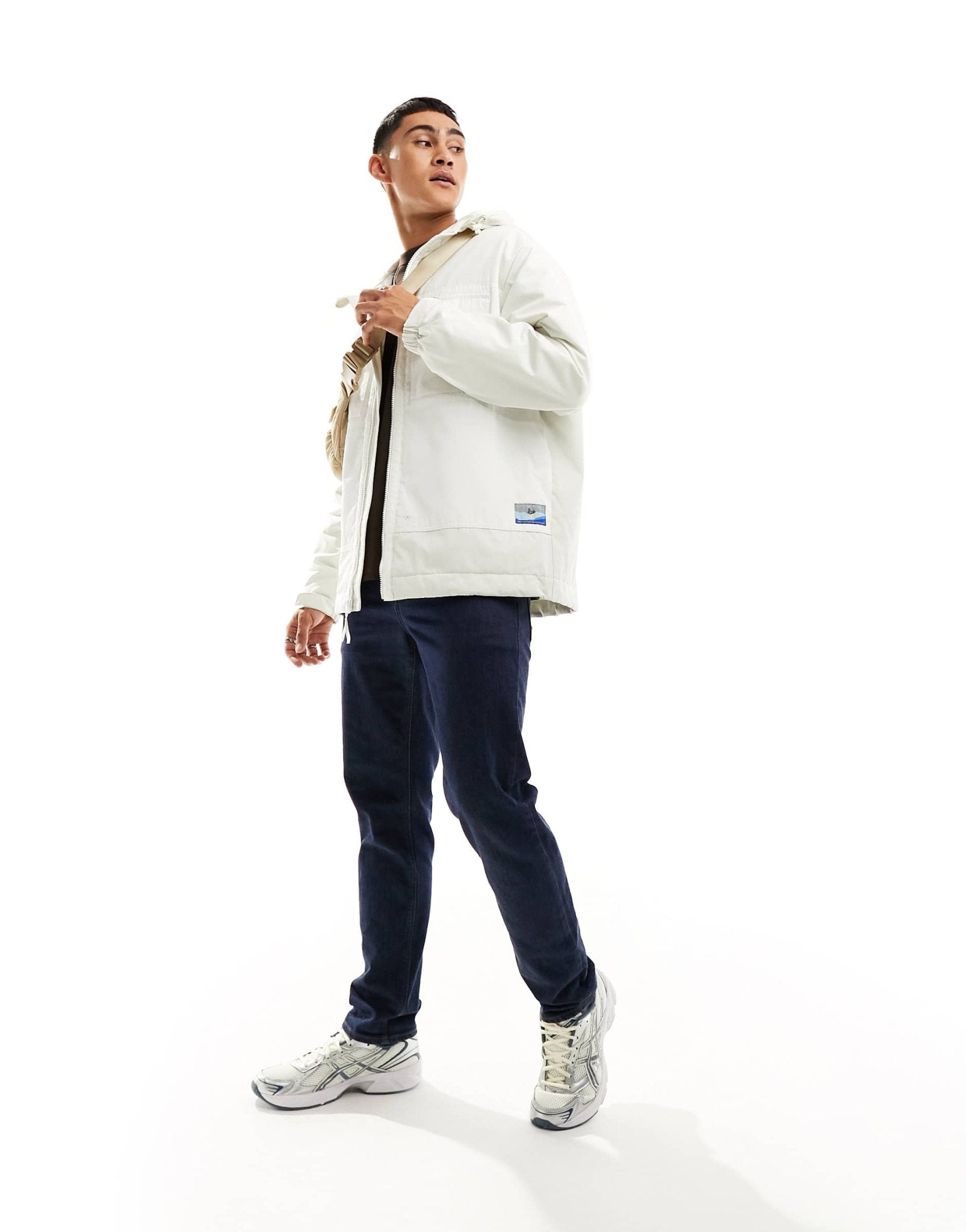 Levi's Tamalpais hooded jacket in cream with logo - ASOS Sample Sale EU Store