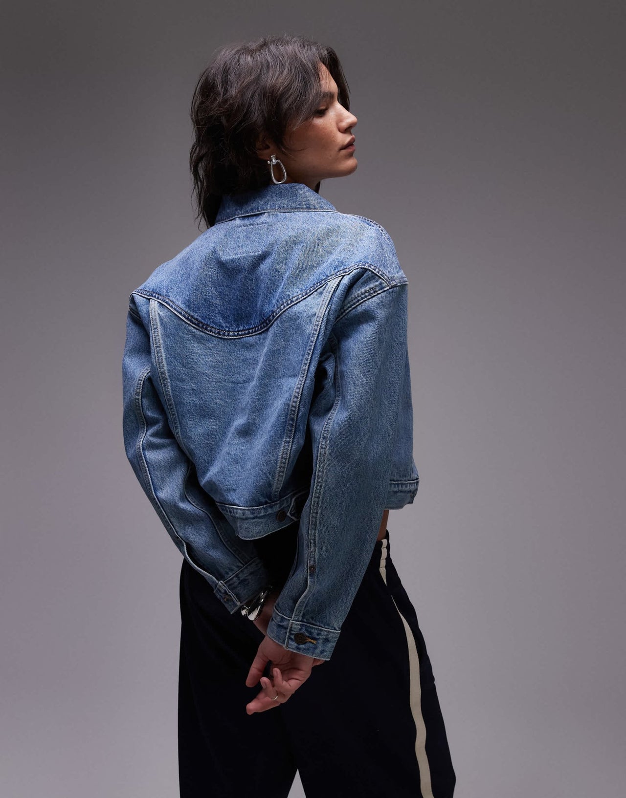 Levi's western shrunken 90s denim jacket in mid blue - ASOS Sample Sale EU Store