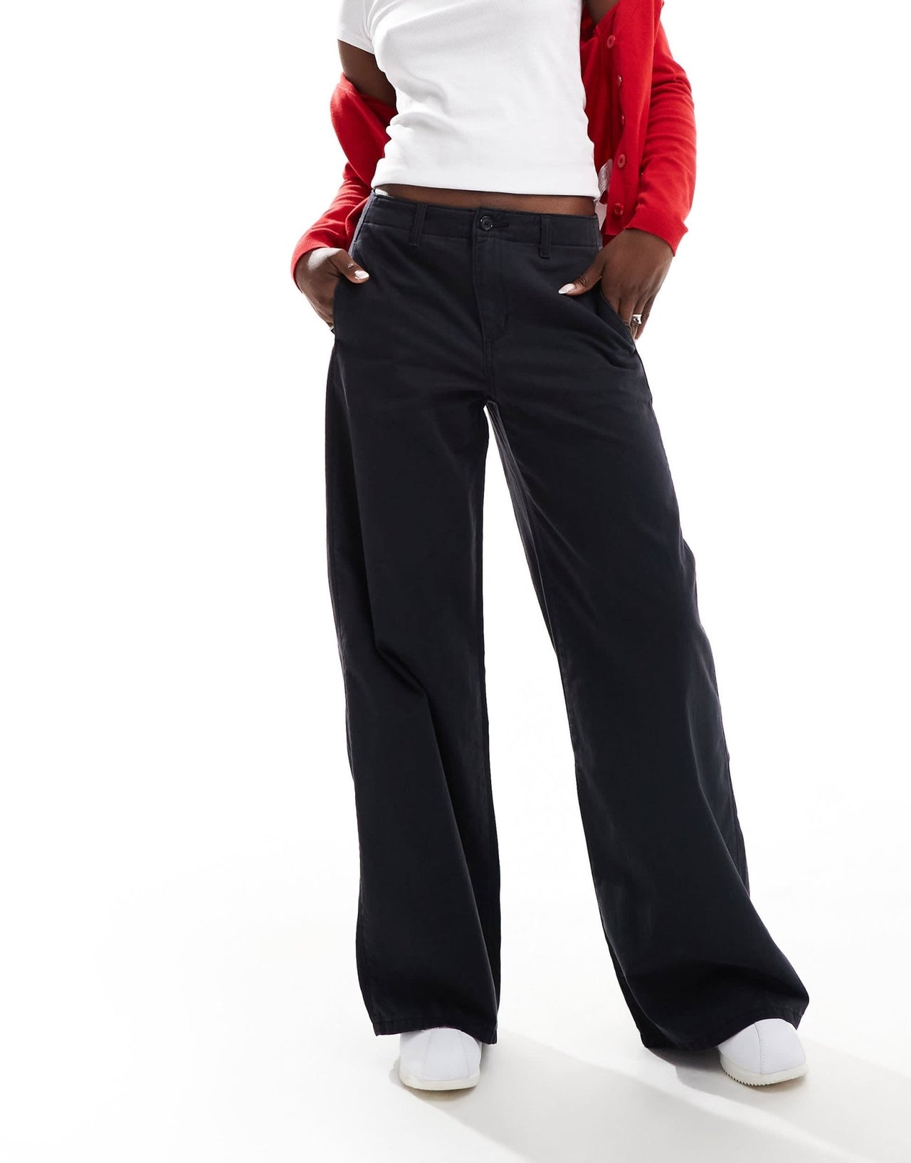Levi's XL mid waist loose twill trousers in black - ASOS Sample Sale EU Store