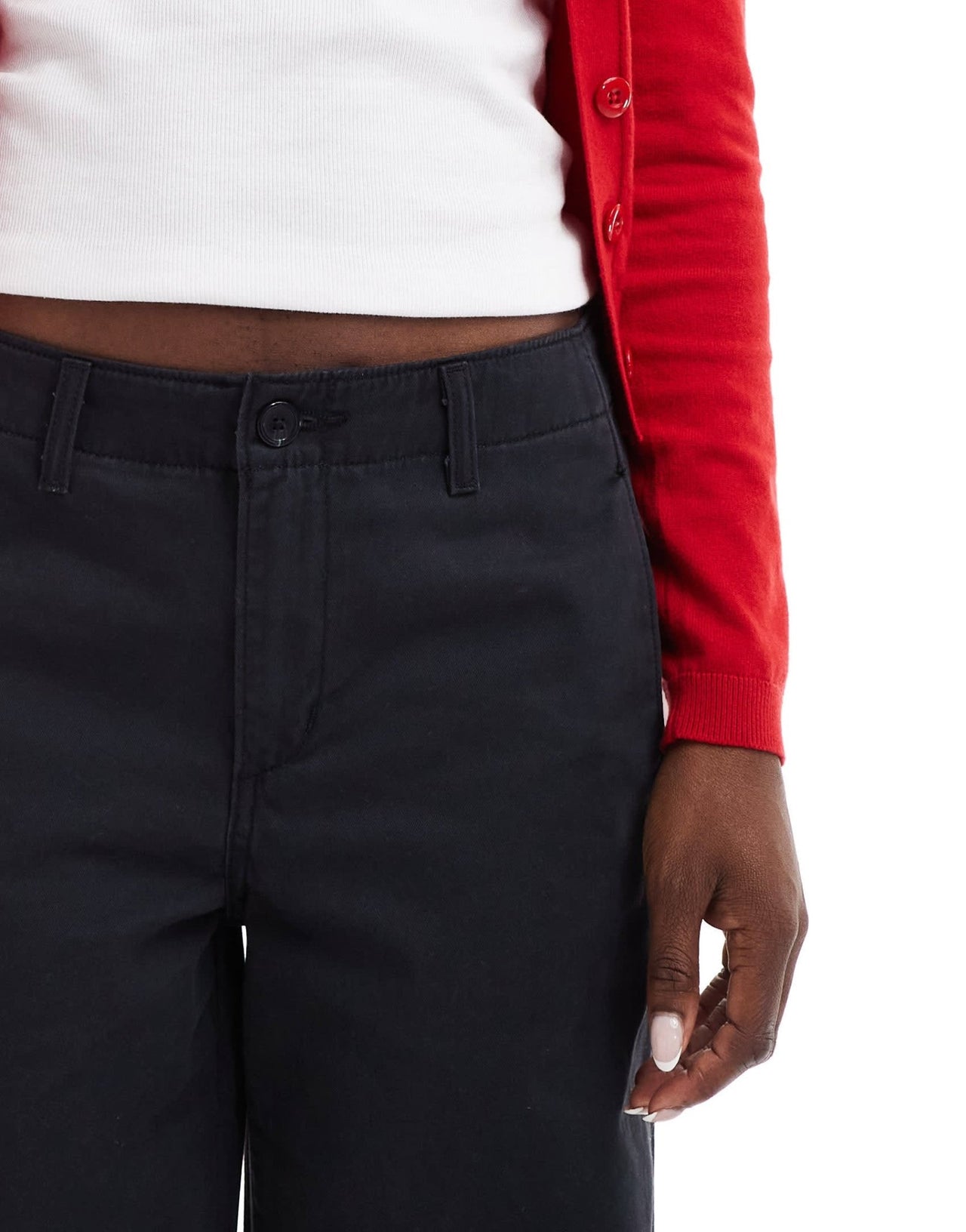Levi's XL mid waist loose twill trousers in black - ASOS Sample Sale EU Store