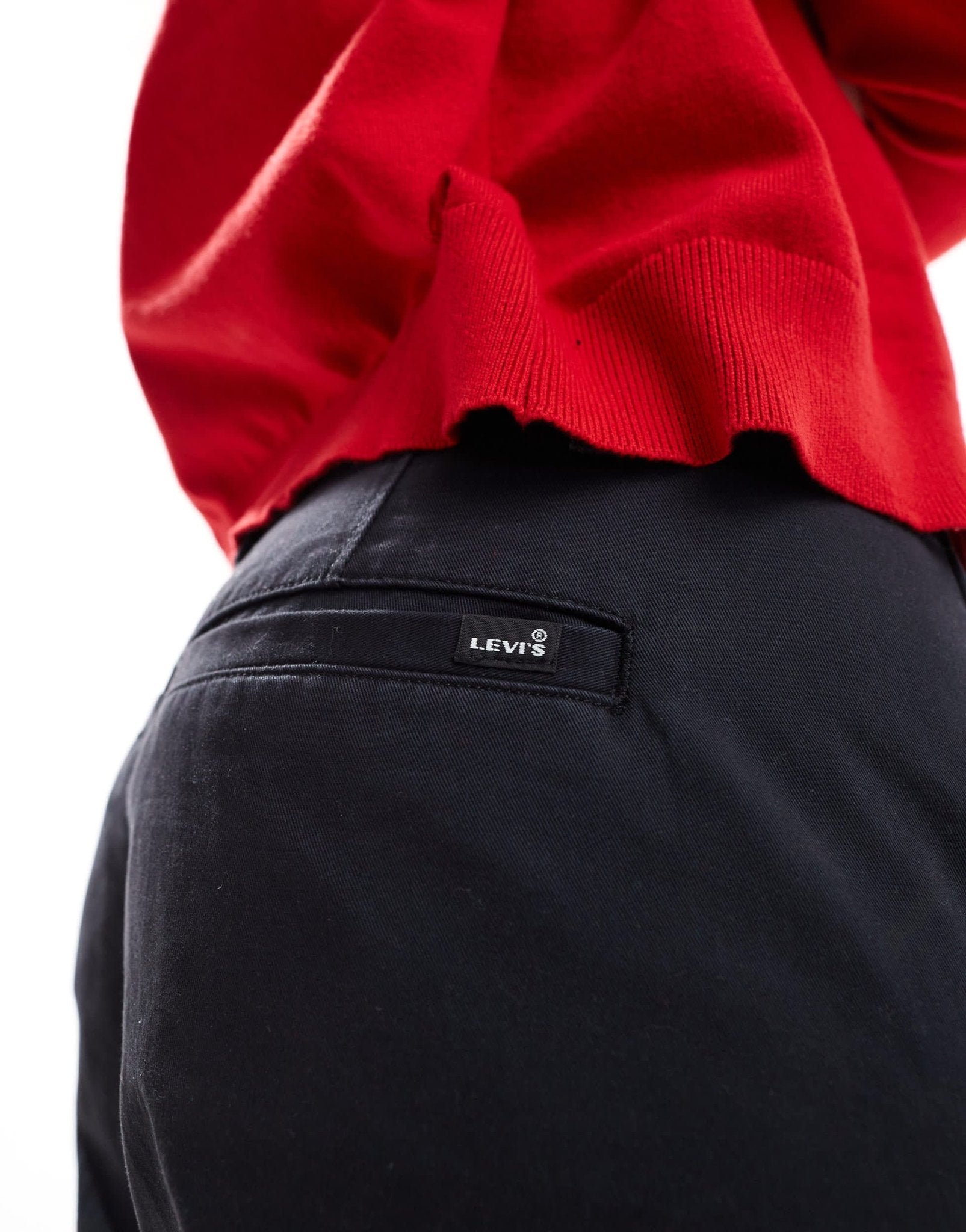 Levi's XL mid waist loose twill trousers in black - ASOS Sample Sale EU Store