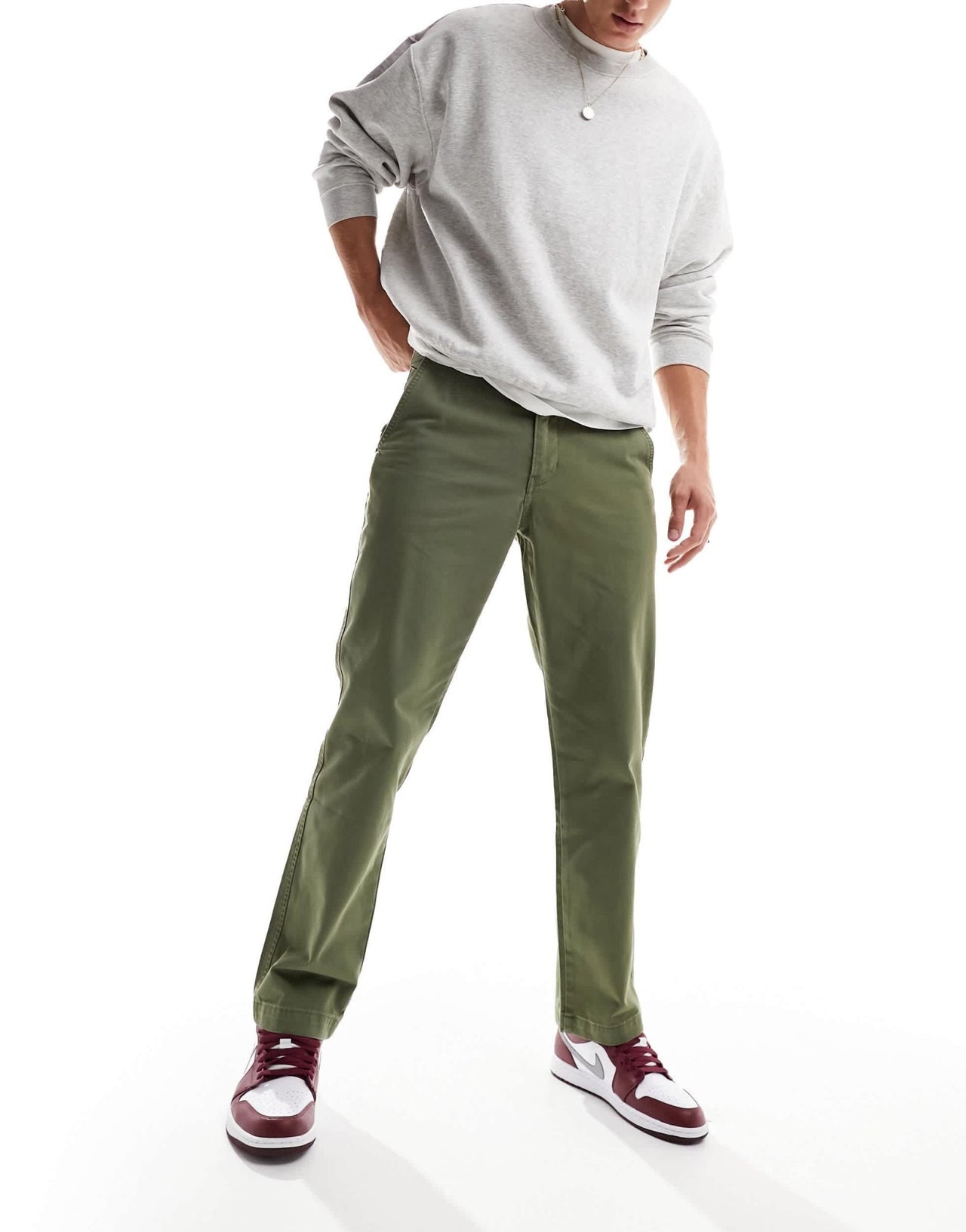 Levi's XX Authentic straight fit chino in green - ASOS Sample Sale EU Store
