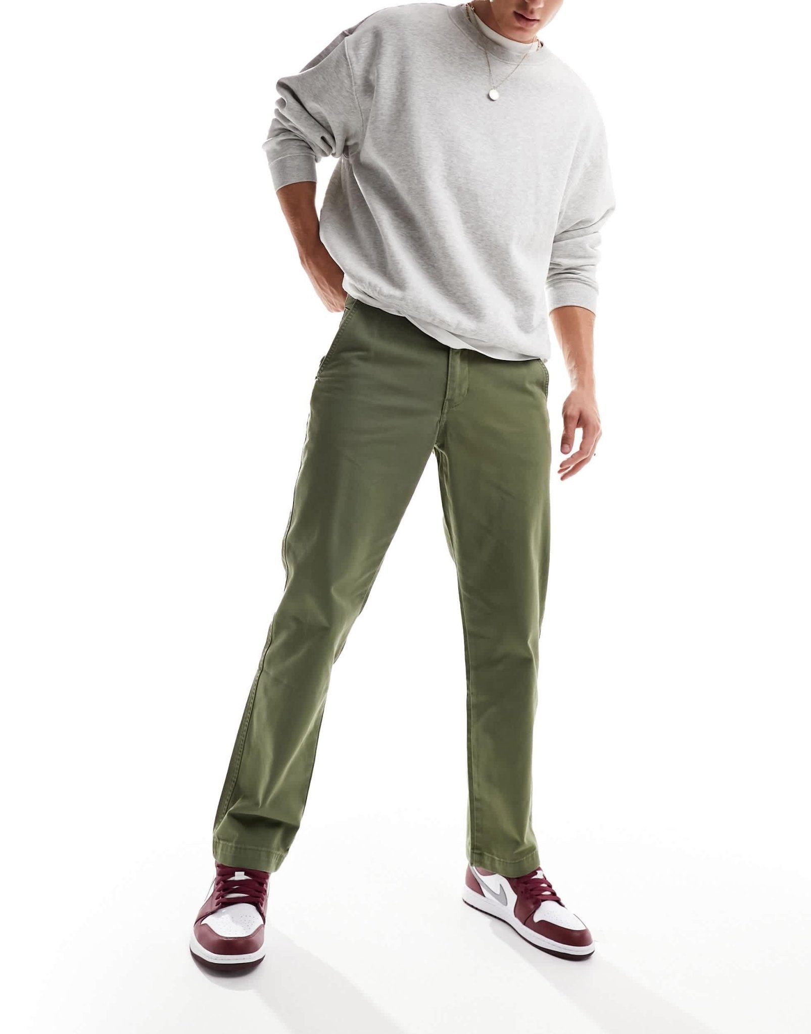 Levi's XX Authentic straight fit chino in green - ASOS Sample Sale EU Store