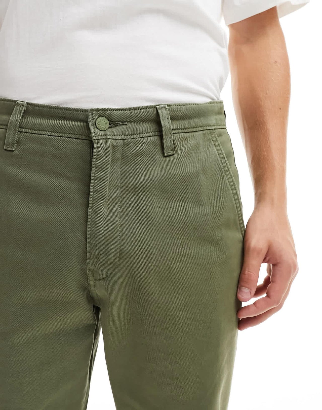 Levi's XX Authentic straight fit chino in green - ASOS Sample Sale EU Store