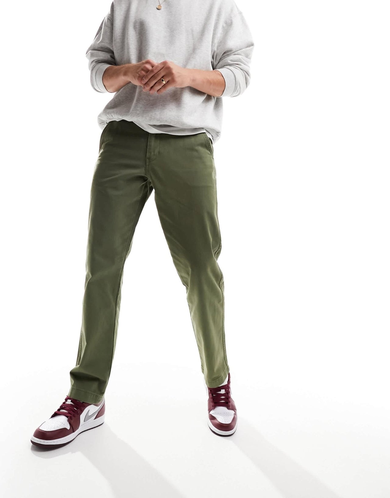Levi's XX Authentic straight fit chino in green - ASOS Sample Sale EU Store