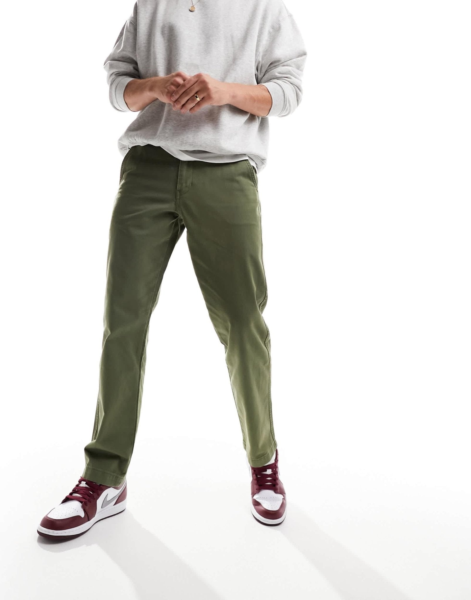 Levi's XX Authentic straight fit chino in green - ASOS Sample Sale EU Store