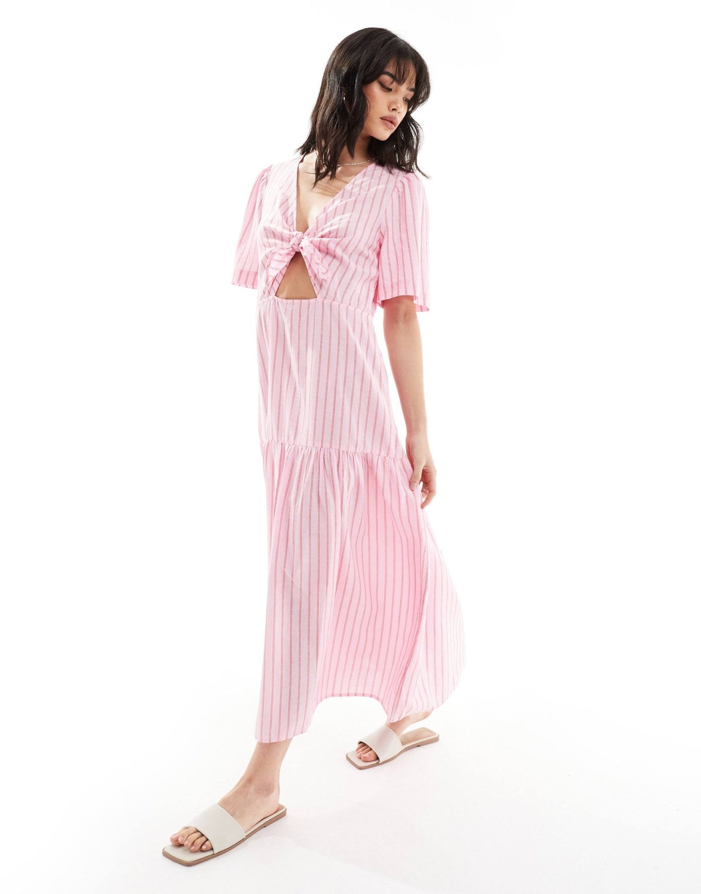 Lindex Carolina beach maxi dress in pink - ASOS Sample Sale EU Store