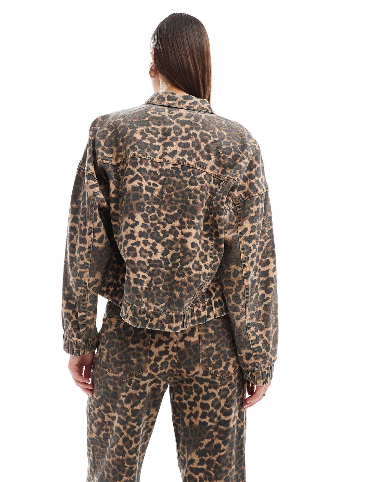 Lioness denim jacket co - ord in leopard - ASOS Sample Sale EU Store