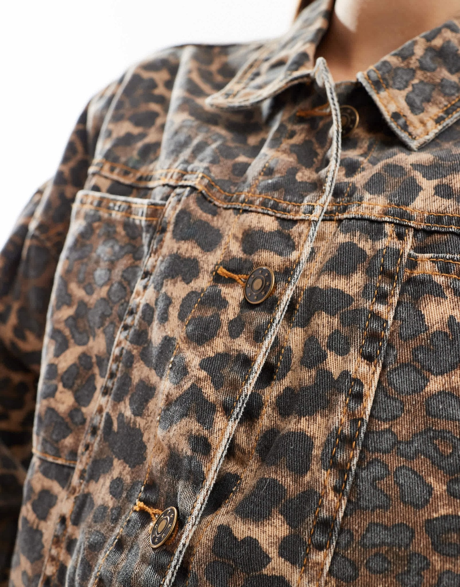 Lioness denim jacket co - ord in leopard - ASOS Sample Sale EU Store