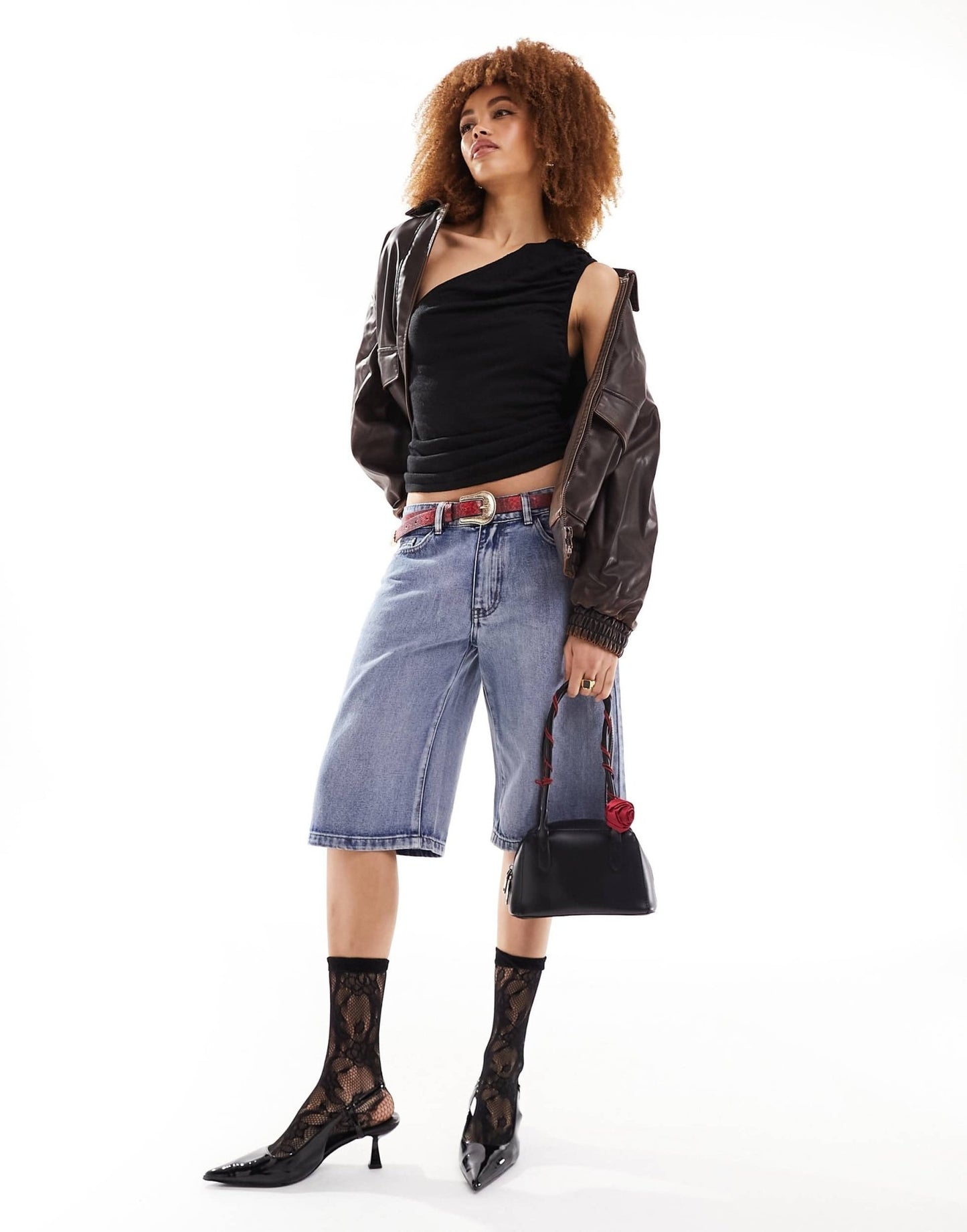 Lioness one shoulder ruched side top in black - ASOS Sample Sale EU Store