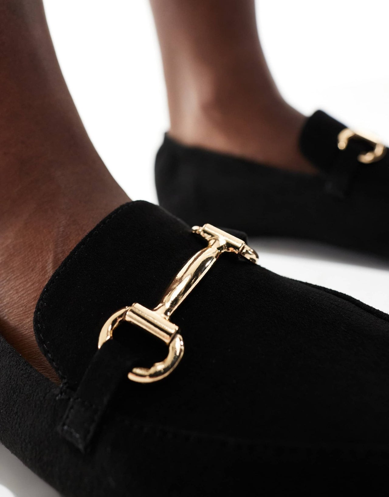 London Rebel Wide Fit buckle detail pointed toe loafer in black - ASOS Sample Sale EU Store