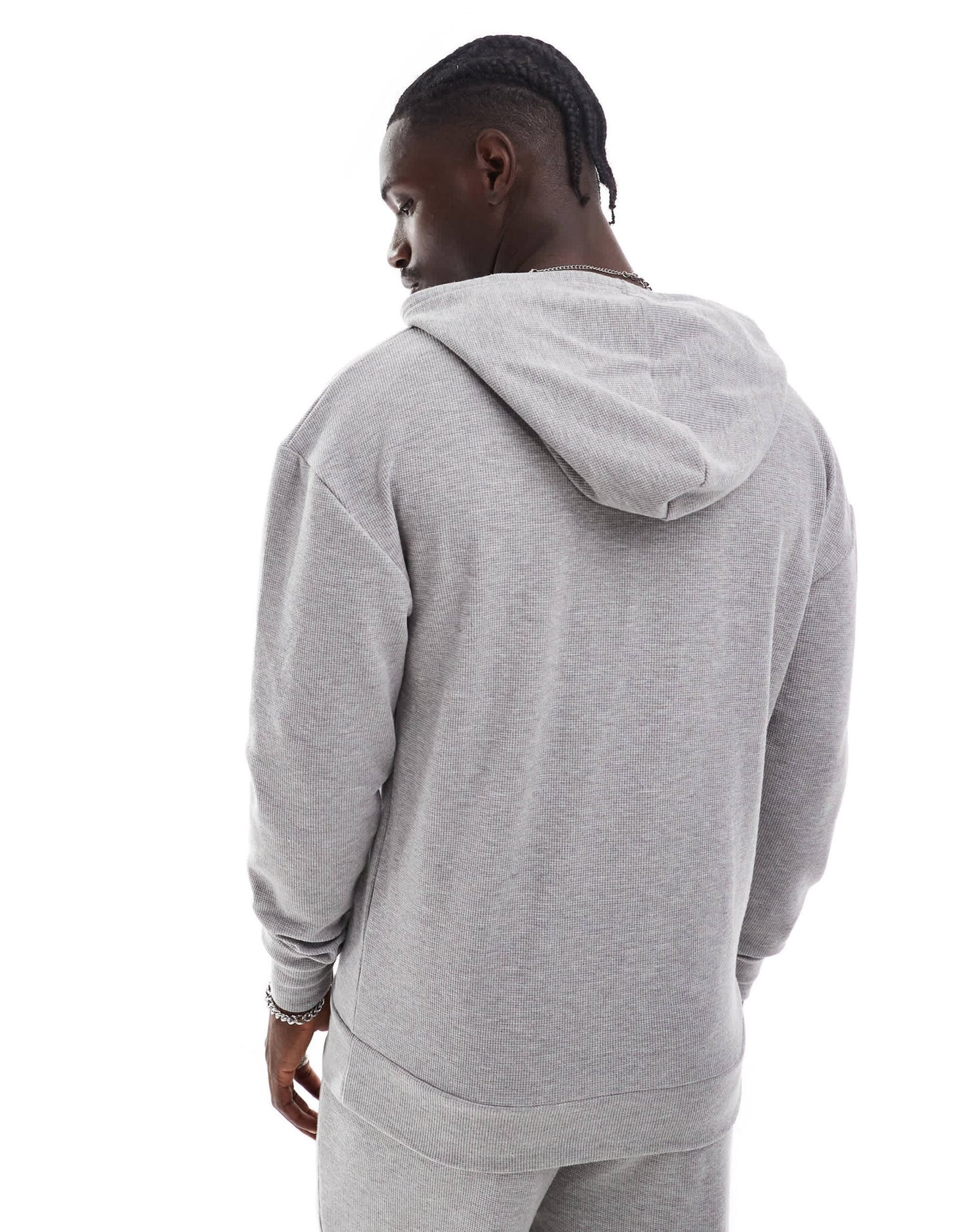 Loungeable waffle lounge hoodie in grey - ASOS Sample Sale EU Store