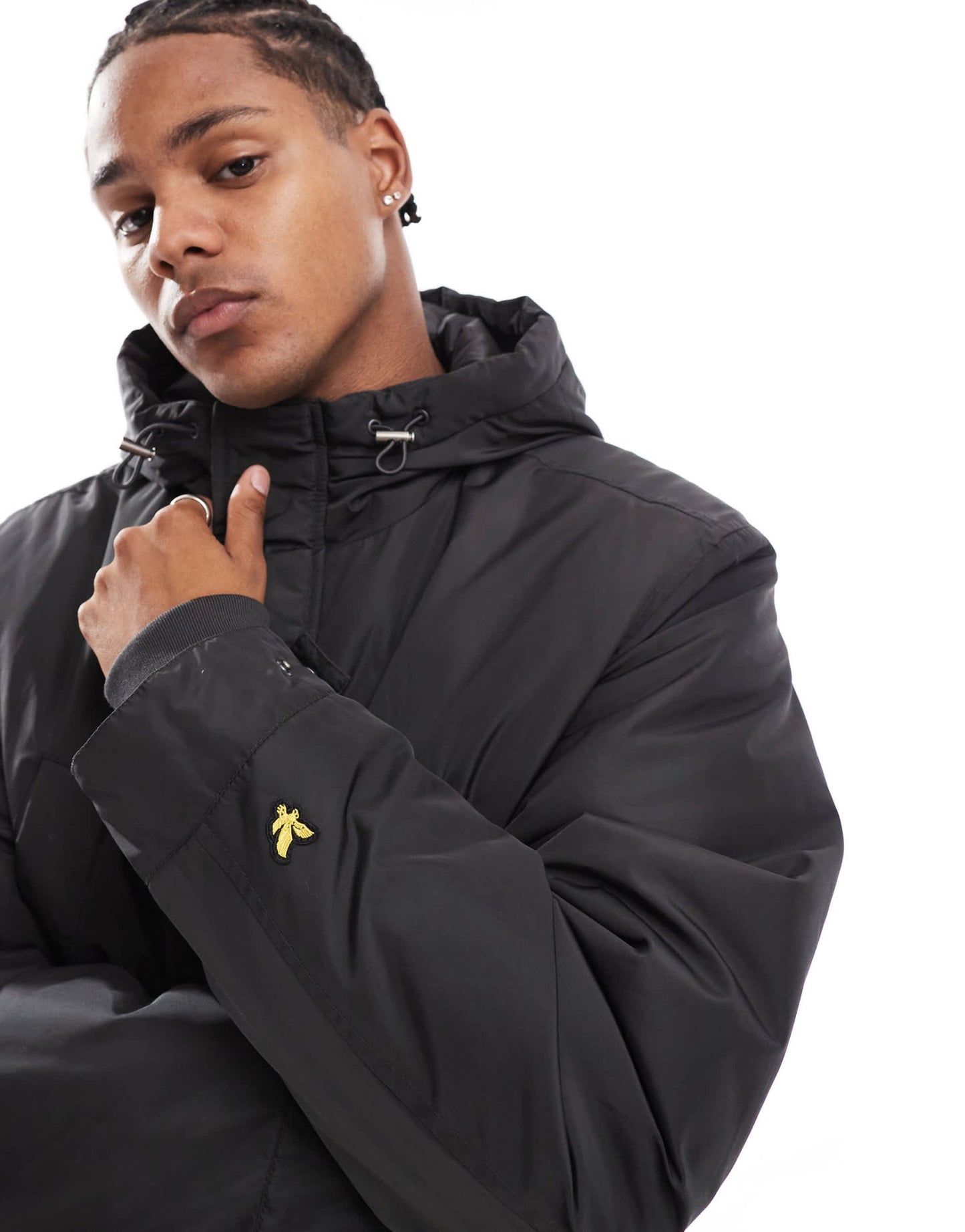 Lyle & Scott longline parka in dark grey - ASOS Sample Sale EU Store