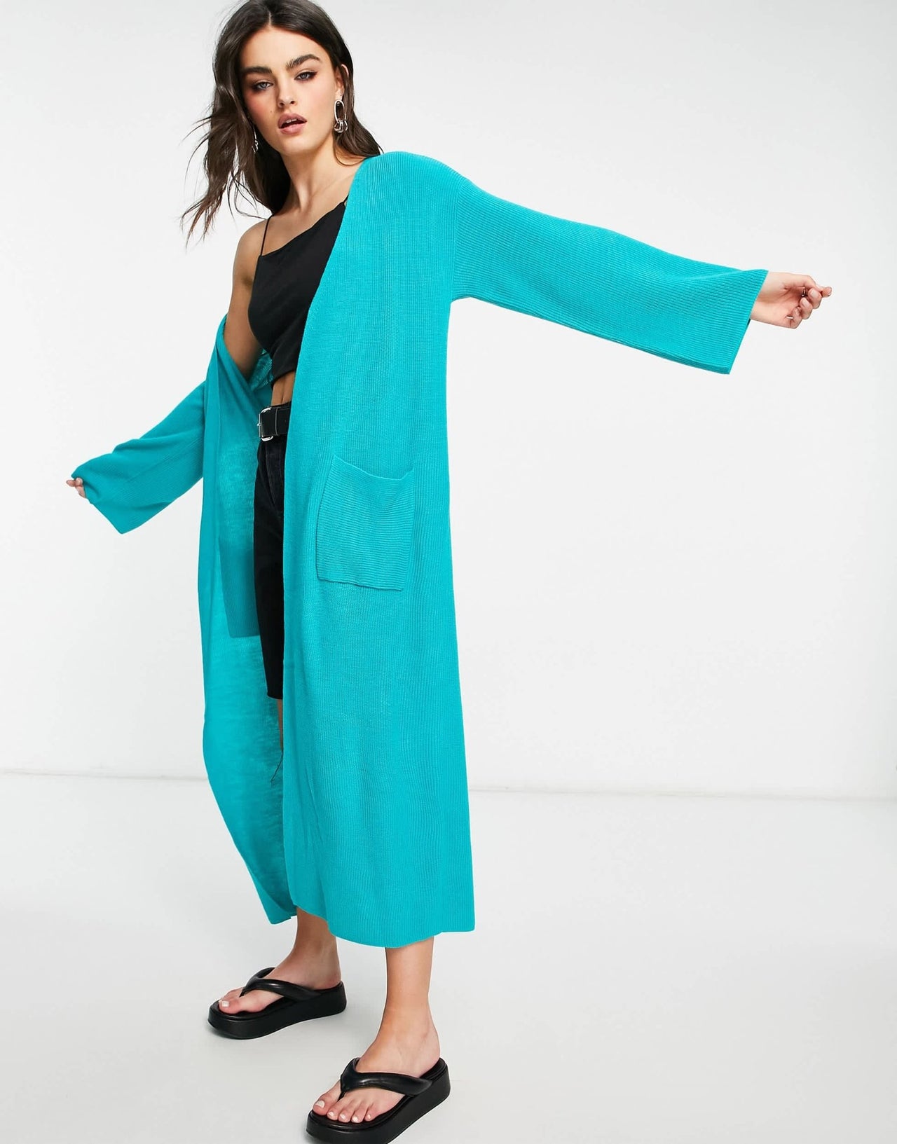 M Lounge oversized cardigan with pockets - ASOS Sample Sale EU Store