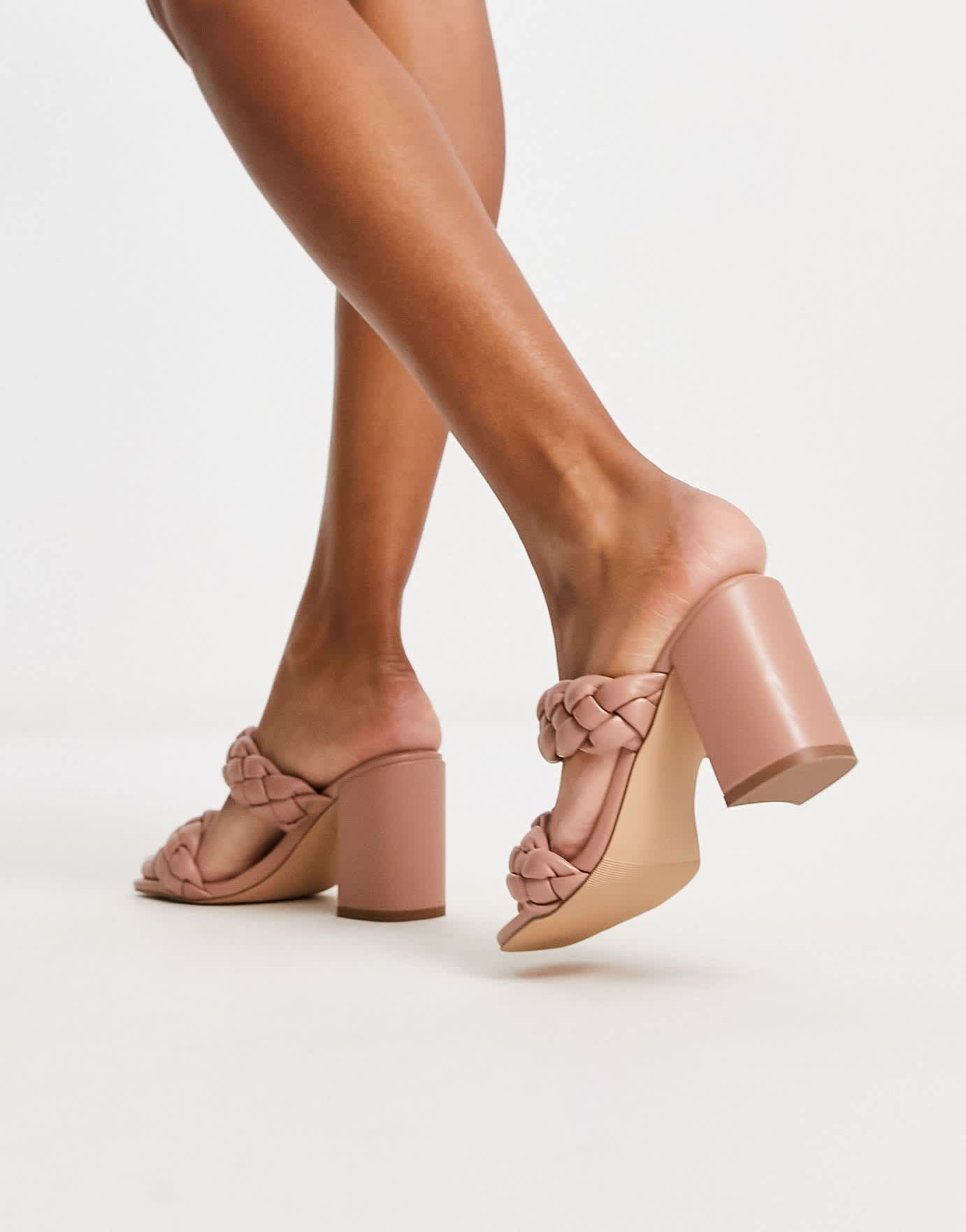 Madden Girl Dixcy plaited sandals in beige - ASOS Sample Sale EU Store