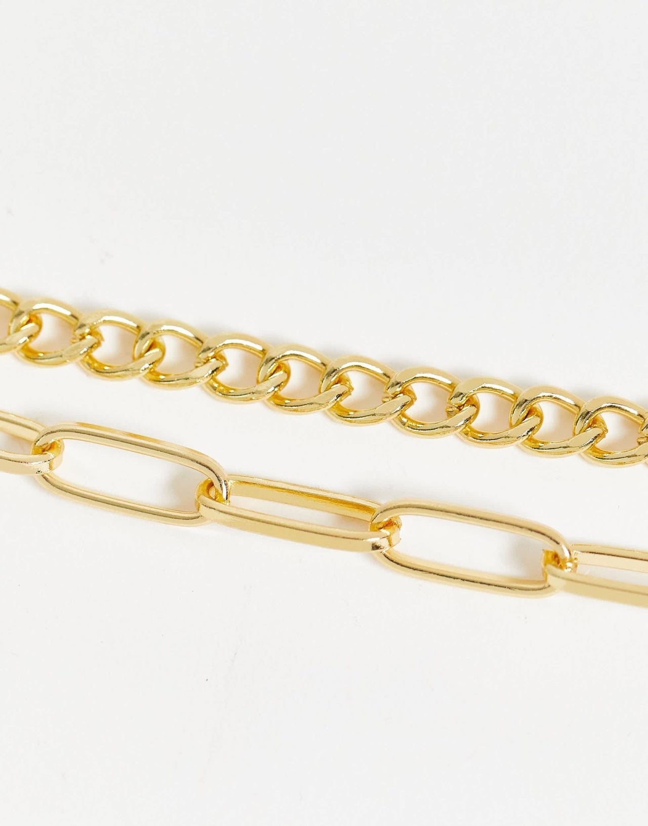 Madein chunky chain necklaces in gold with a pink and white gummy bear charm - ASOS Sample Sale EU Store