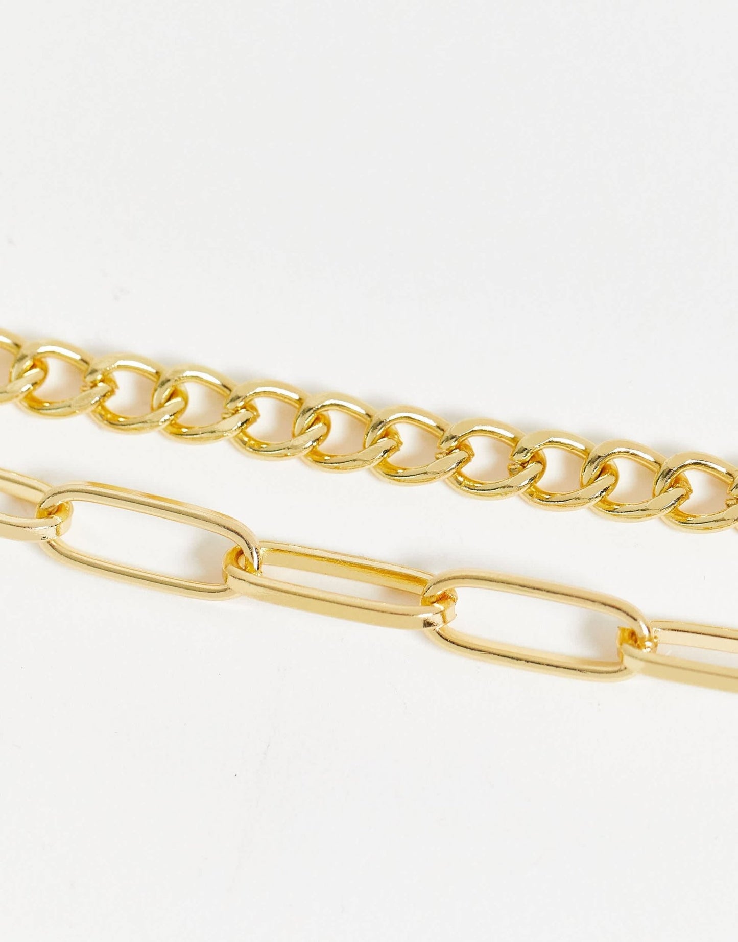 Madein chunky chain necklaces in gold with a pink and white gummy bear charm - ASOS Sample Sale EU Store